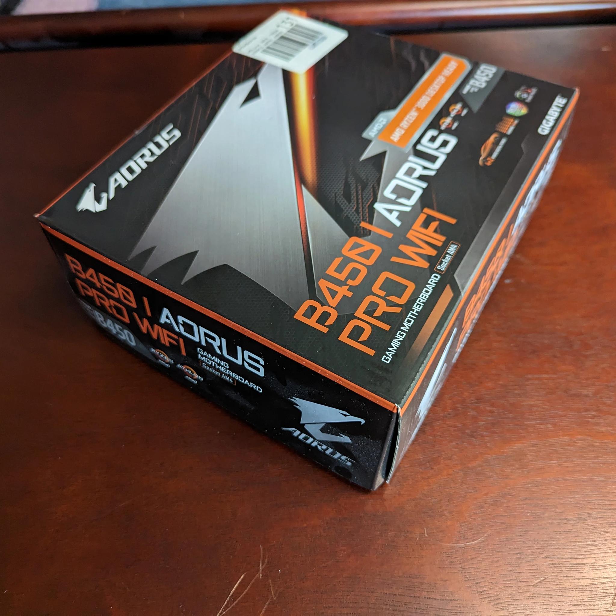 Gigabyte B450 I Aorus Pro Wifi Mini ITX Motherboard with Box/Accessories