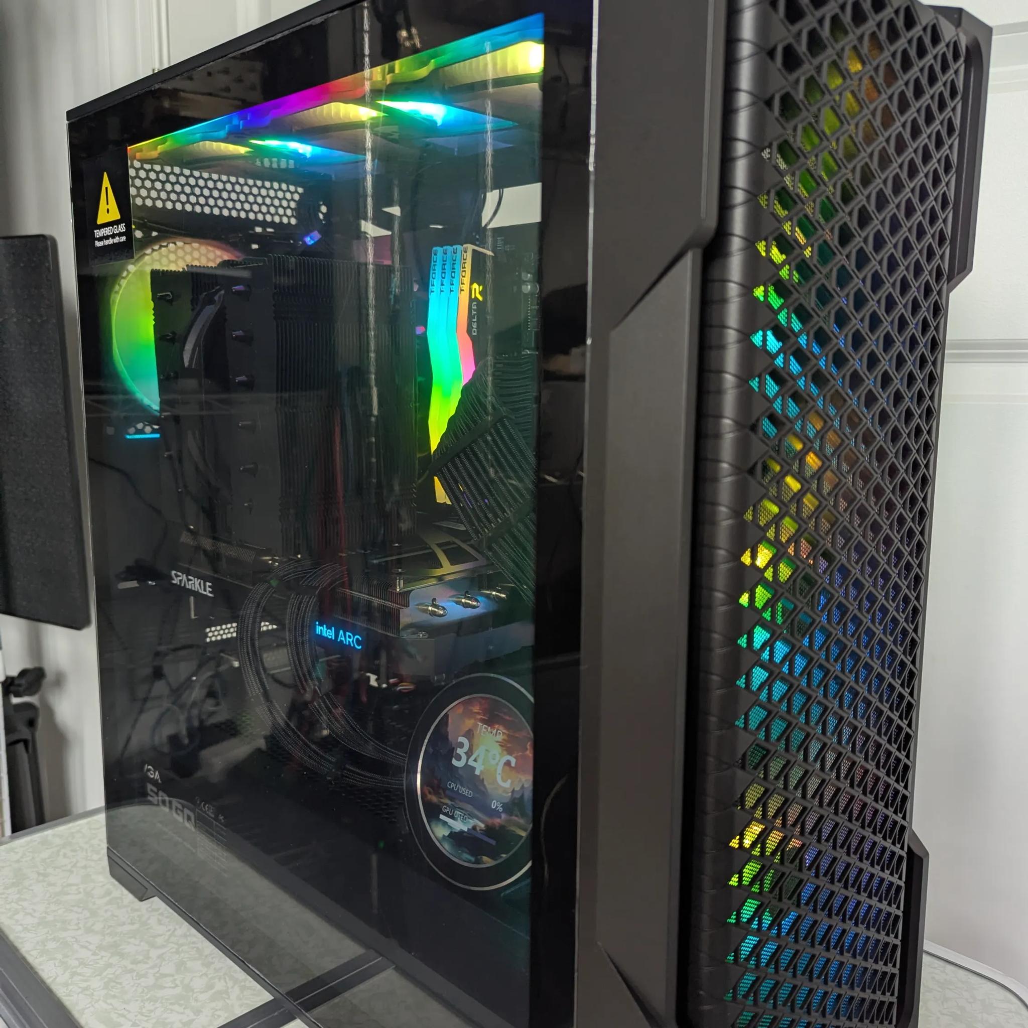 Ryzen 9 3900X | 32GB RAM | 2TB NVME+HDD Storage | ARC A770 16GB GPU | WiFi+BT | Battlefield Ready PC