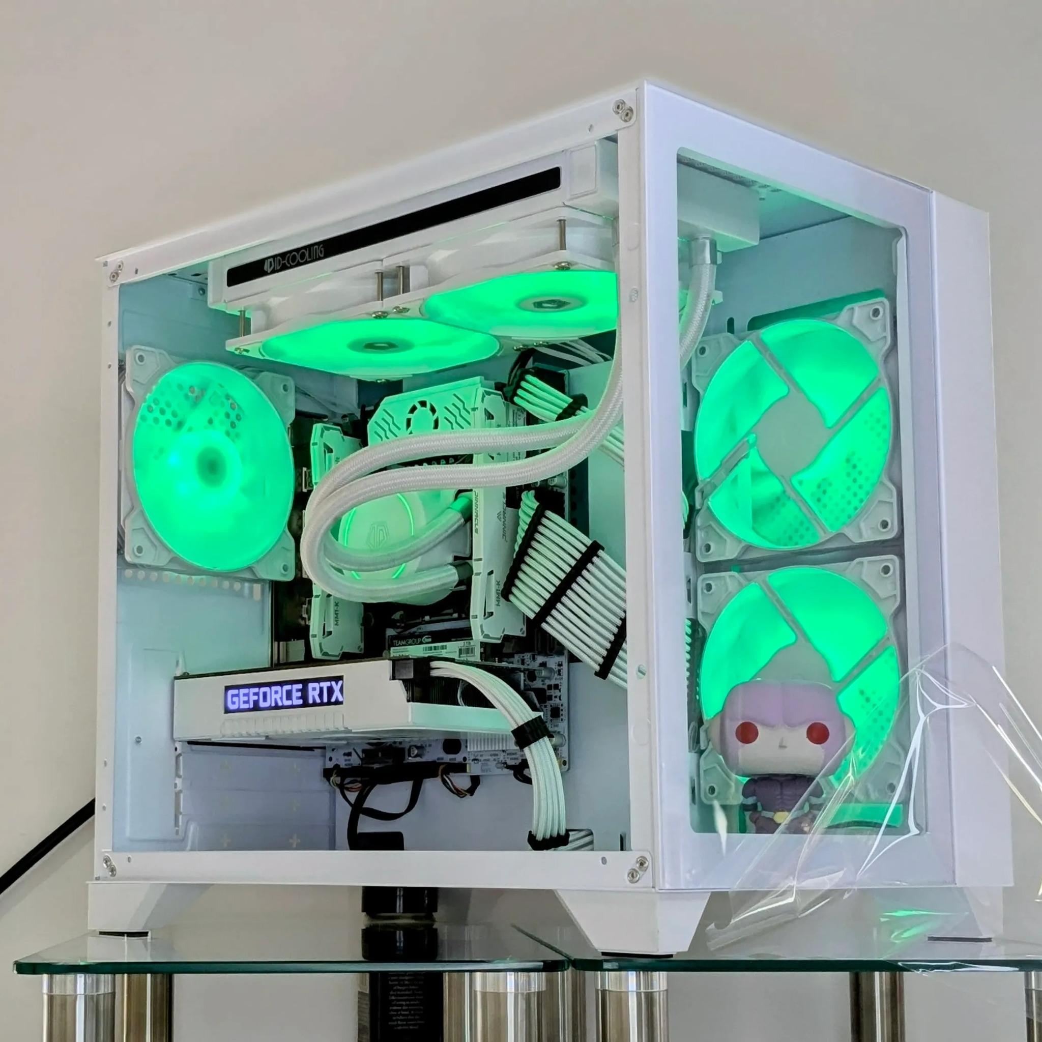 ⚪️ALL/WHITE HiT⚪️Liquid-Cooled💧⚪️RTX 2060⚪️I7-5930K@4.3GHz⚪️16GB(2x8GB) DDR4⚪️1TB PCIE SSD⚪️700w PSU