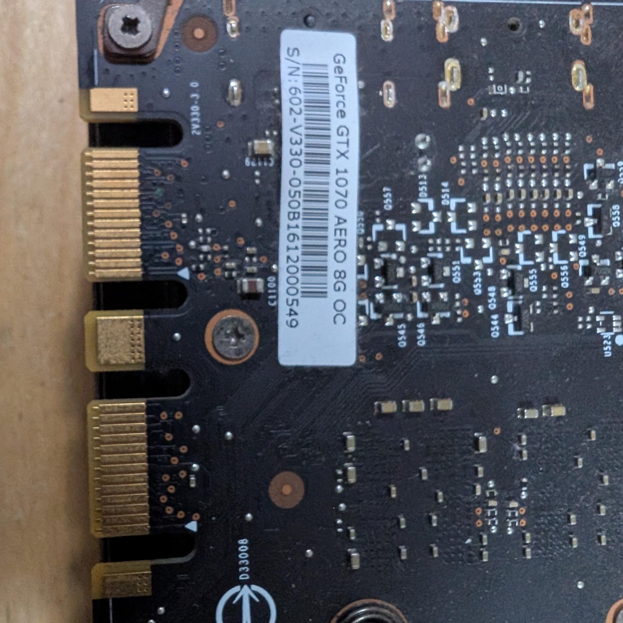 MSI Nvidia GTX 1070 8GB