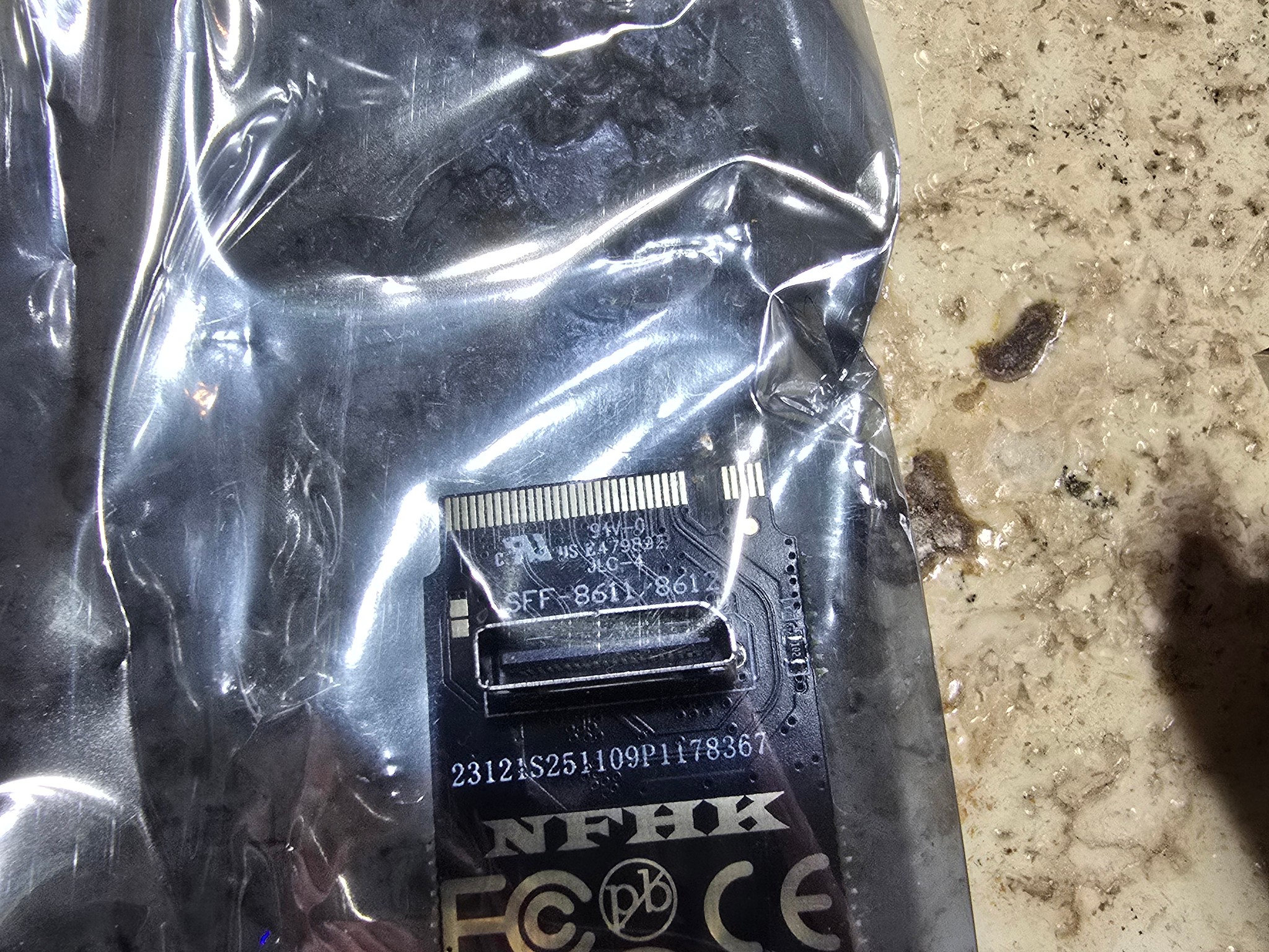 Oculink SFF-8612 to PCI-E 3.0 4.0 M.2 M-Key to SFF-8611 Host Adapter for eGPU GPD W Cabe 32Gb/s