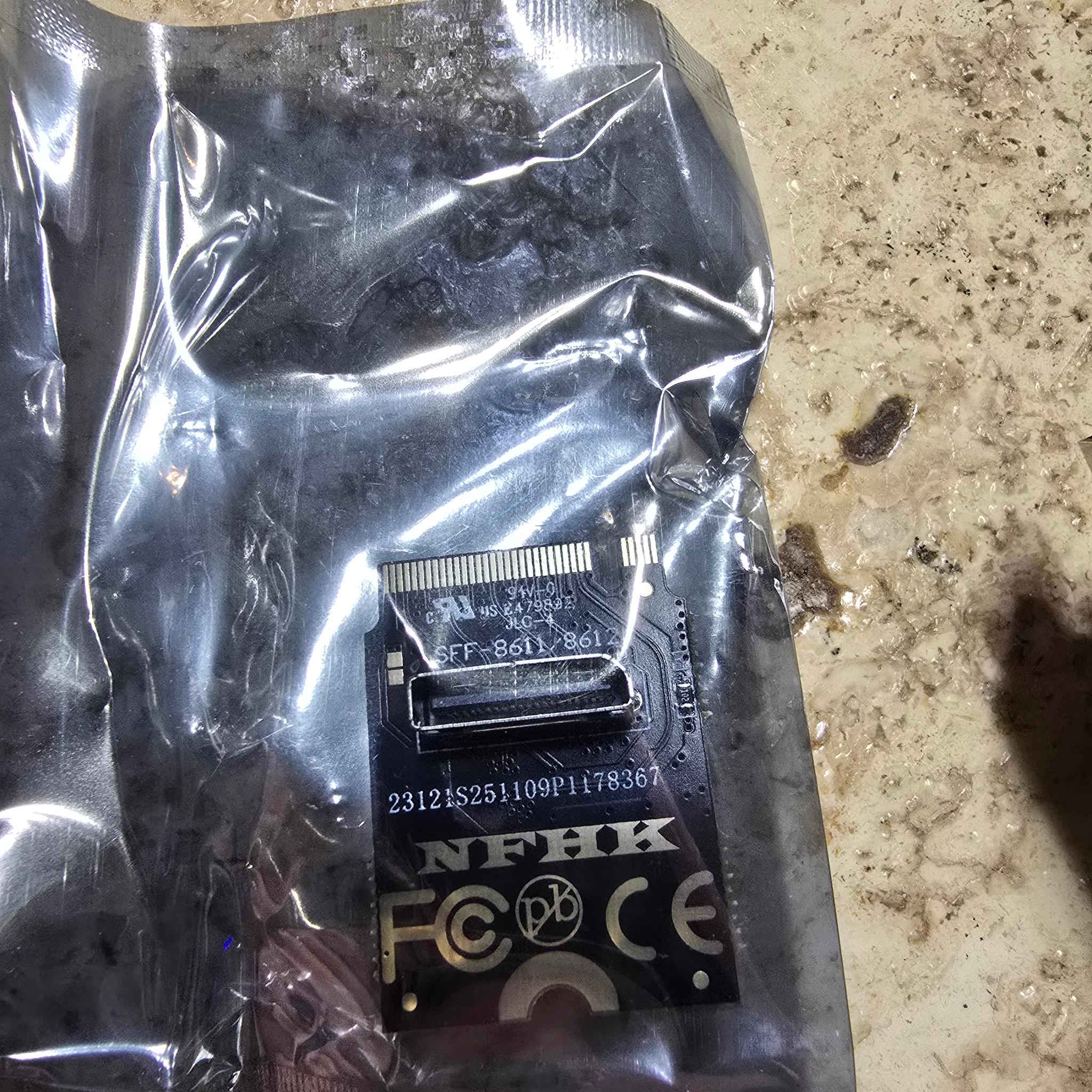 Oculink SFF-8612 to PCI-E 3.0 4.0 M.2 M-Key to SFF-8611 Host Adapter for eGPU GPD W Cabe 32Gb/s