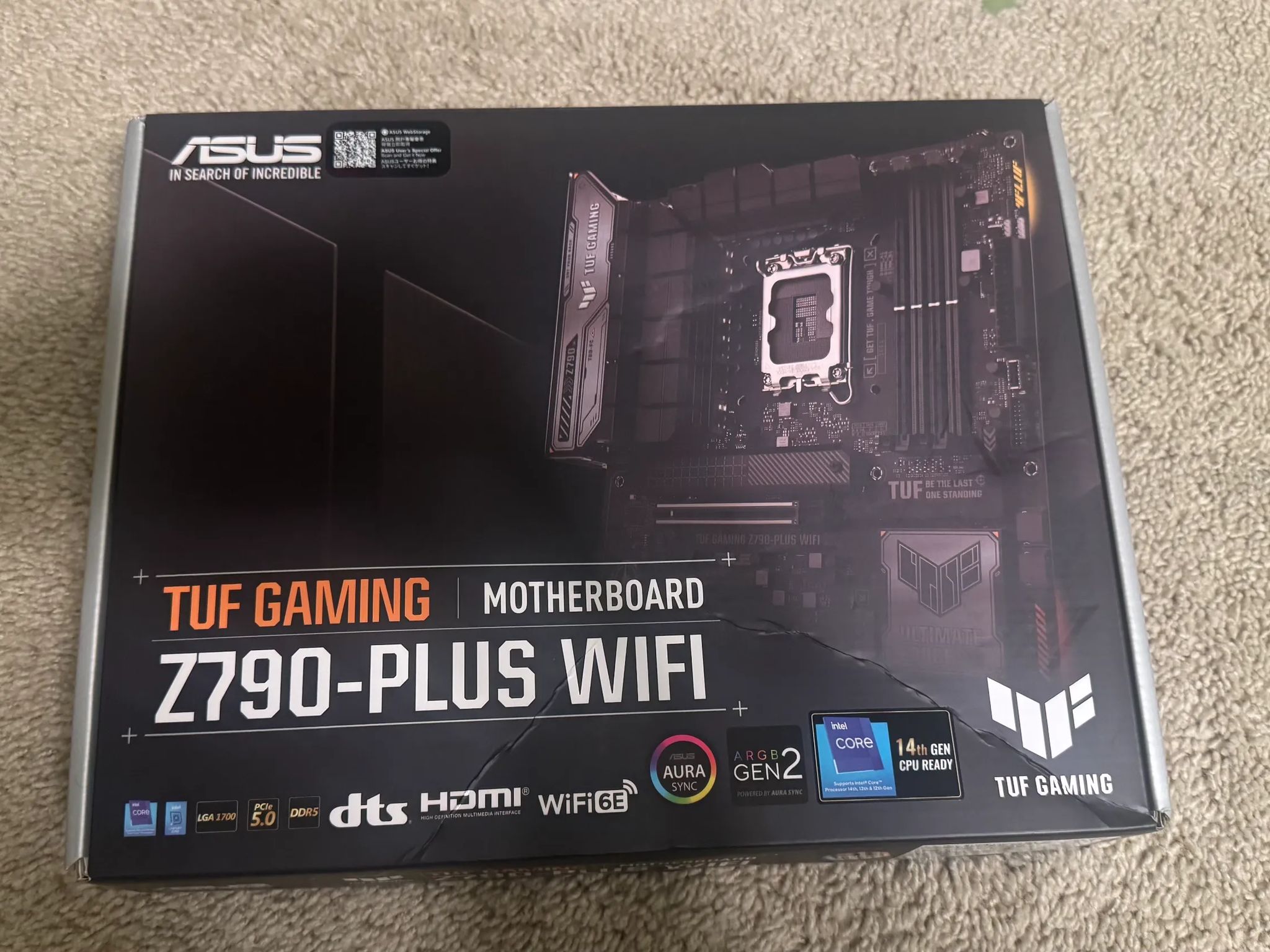 ASUS TUF Gaming Z790-Plus WiFi LGA 1700(Intel 14th,12th &13th Gen)
