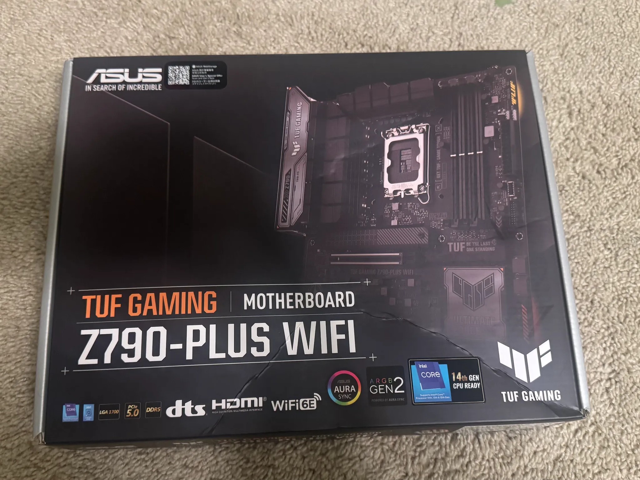 ASUS TUF Gaming Z790-Plus WiFi LGA 1700(Intel 14th,12th &13th Gen)