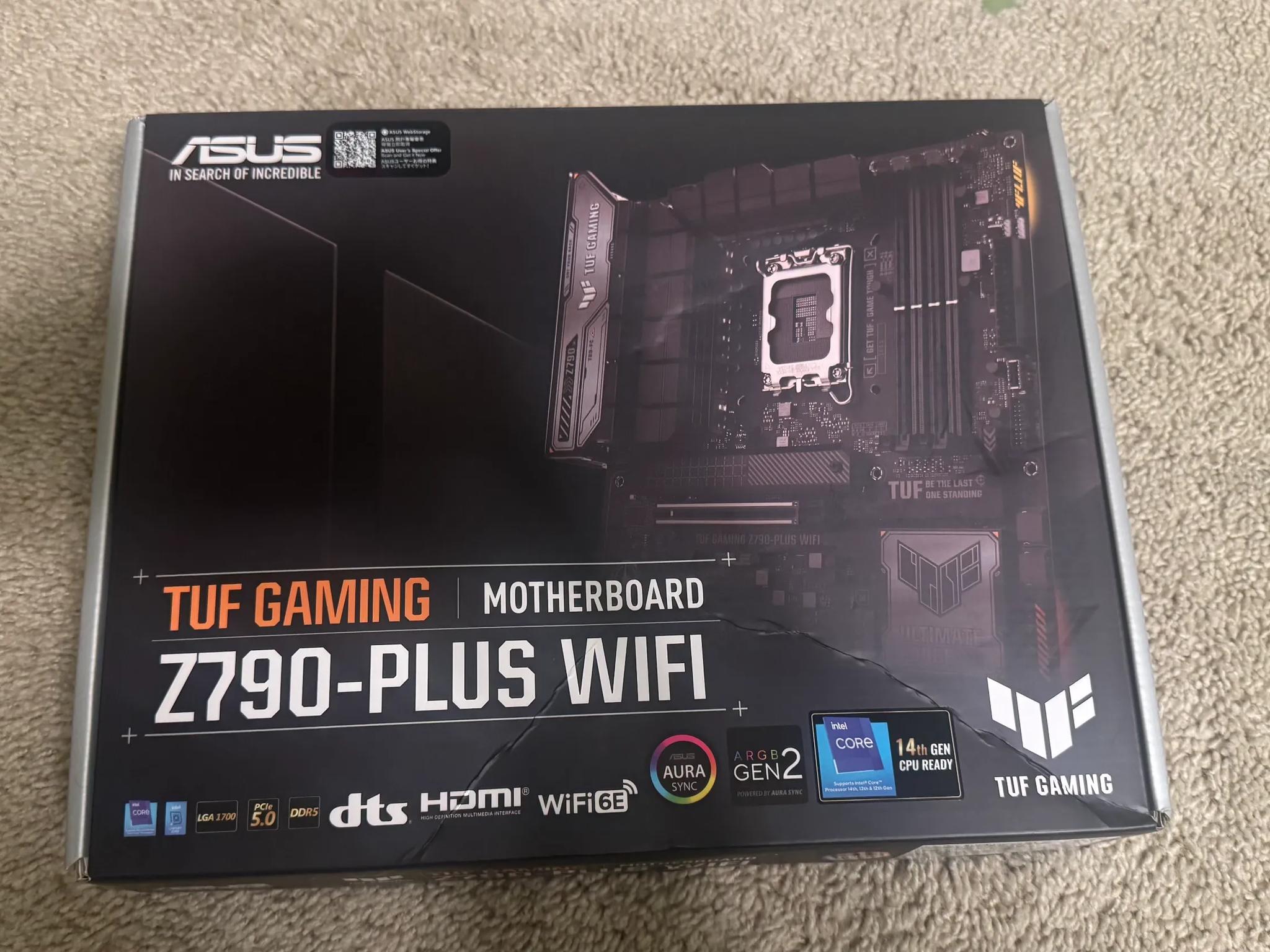 ASUS TUF Gaming Z790-Plus WiFi LGA 1700(Intel 14th,12th &13th Gen)