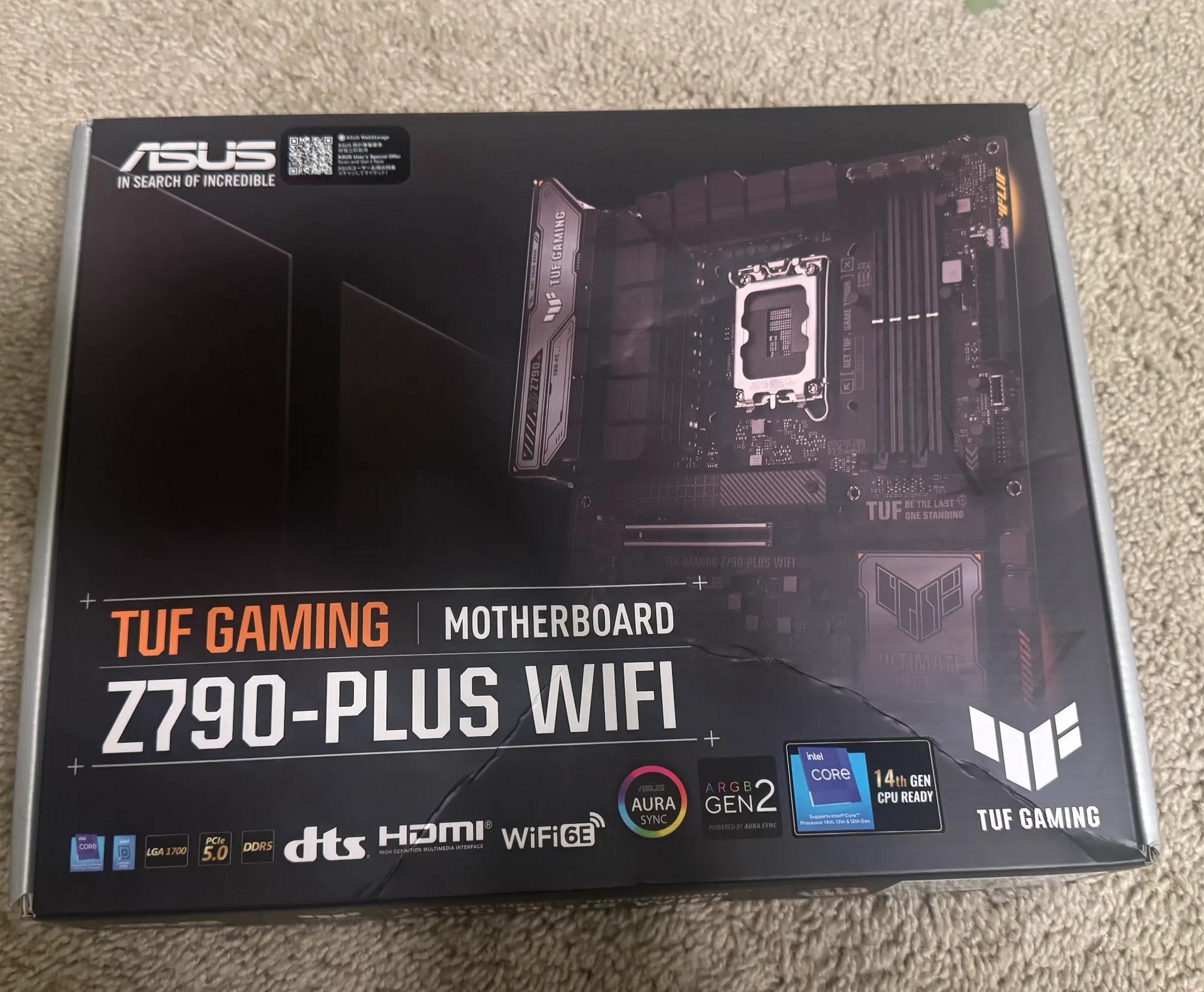 ASUS TUF Gaming Z790-Plus WiFi LGA 1700(Intel 14th,12th &13th Gen)