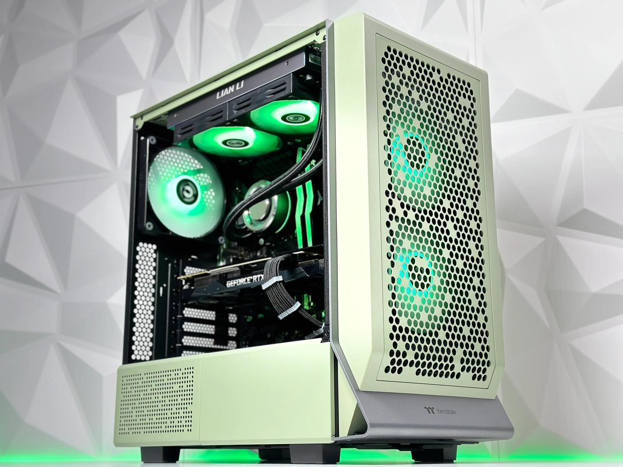 🍵💚🍃Matcha🍃Liquid Cooled Gaming PC🍃Nvidia RTX 2080 Ti 11GB🍃Intel  12600KF 10 core 🍃32GB DDR4🍃