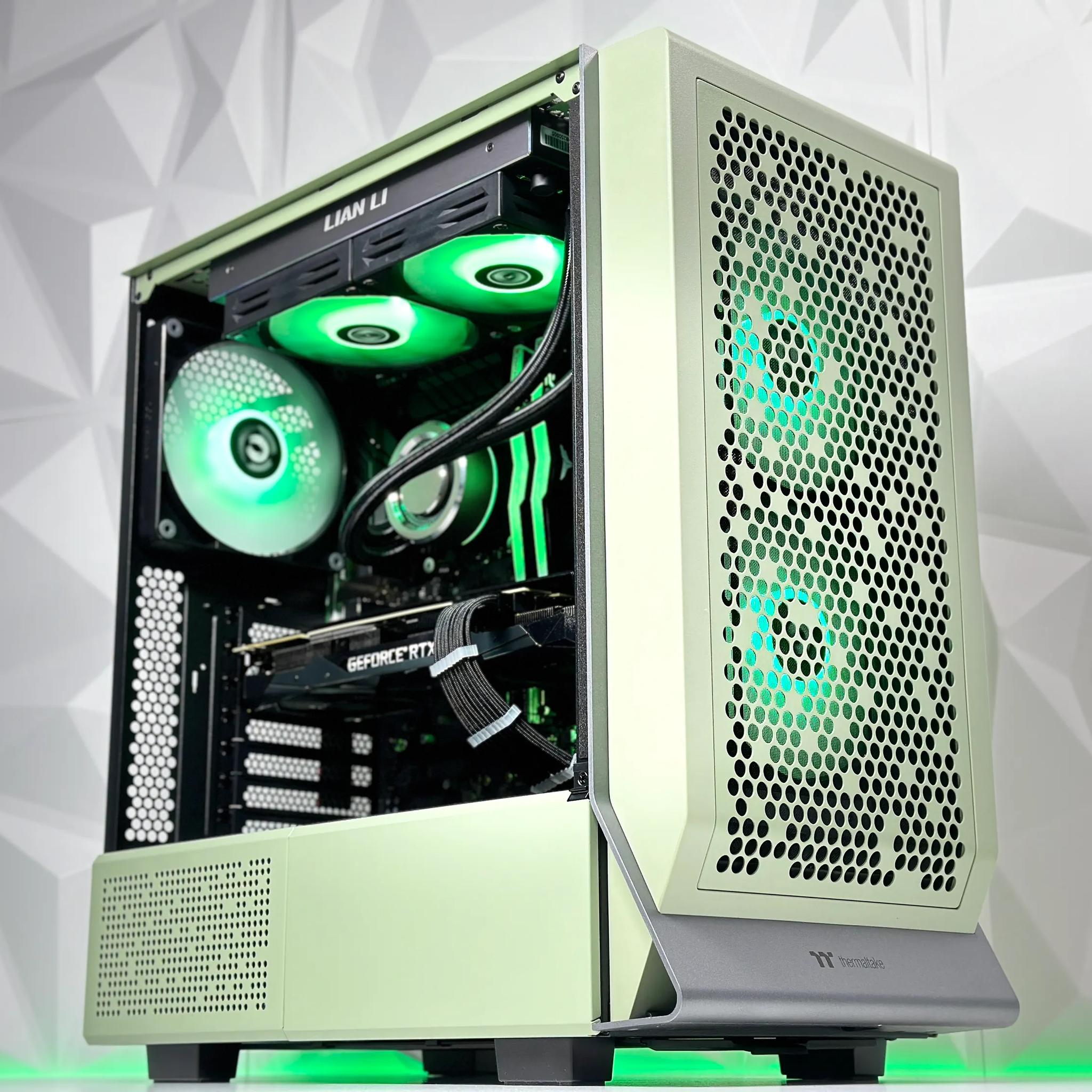 🍵💚🍃Matcha🍃Liquid Cooled Gaming PC🍃Nvidia RTX 2080 Ti 11GB🍃Intel  12600KF 10 core 🍃32GB DDR4🍃