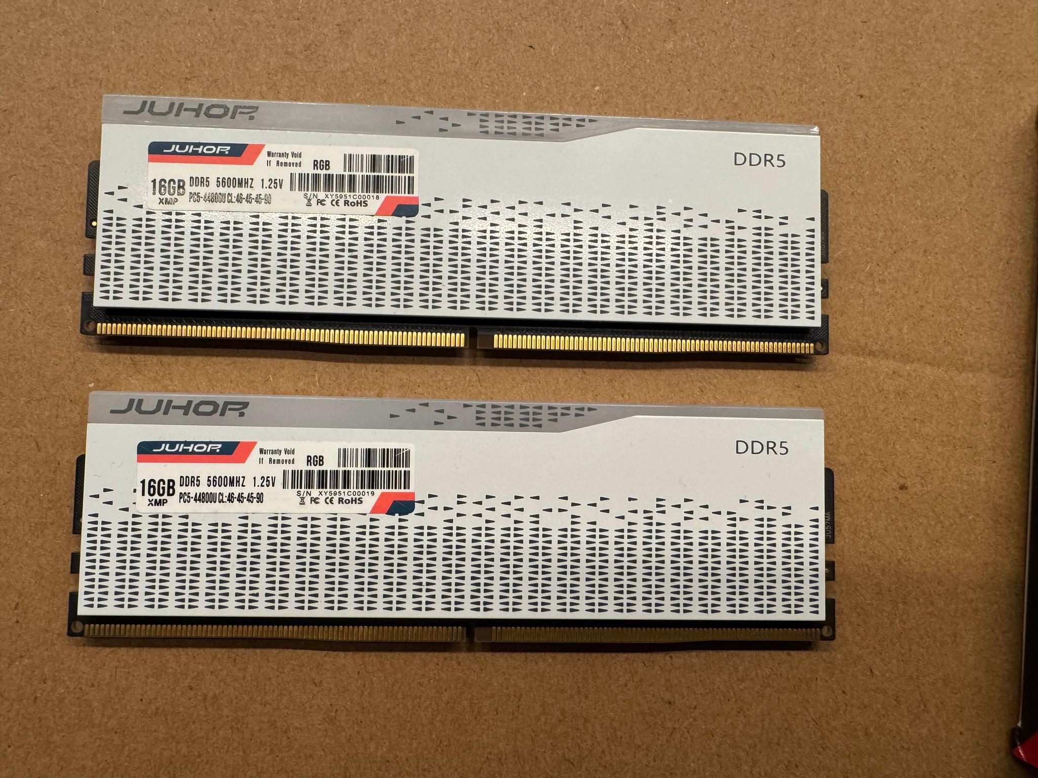 JUHOR - DDR5 32GB (2x16) 5600MHz RGB