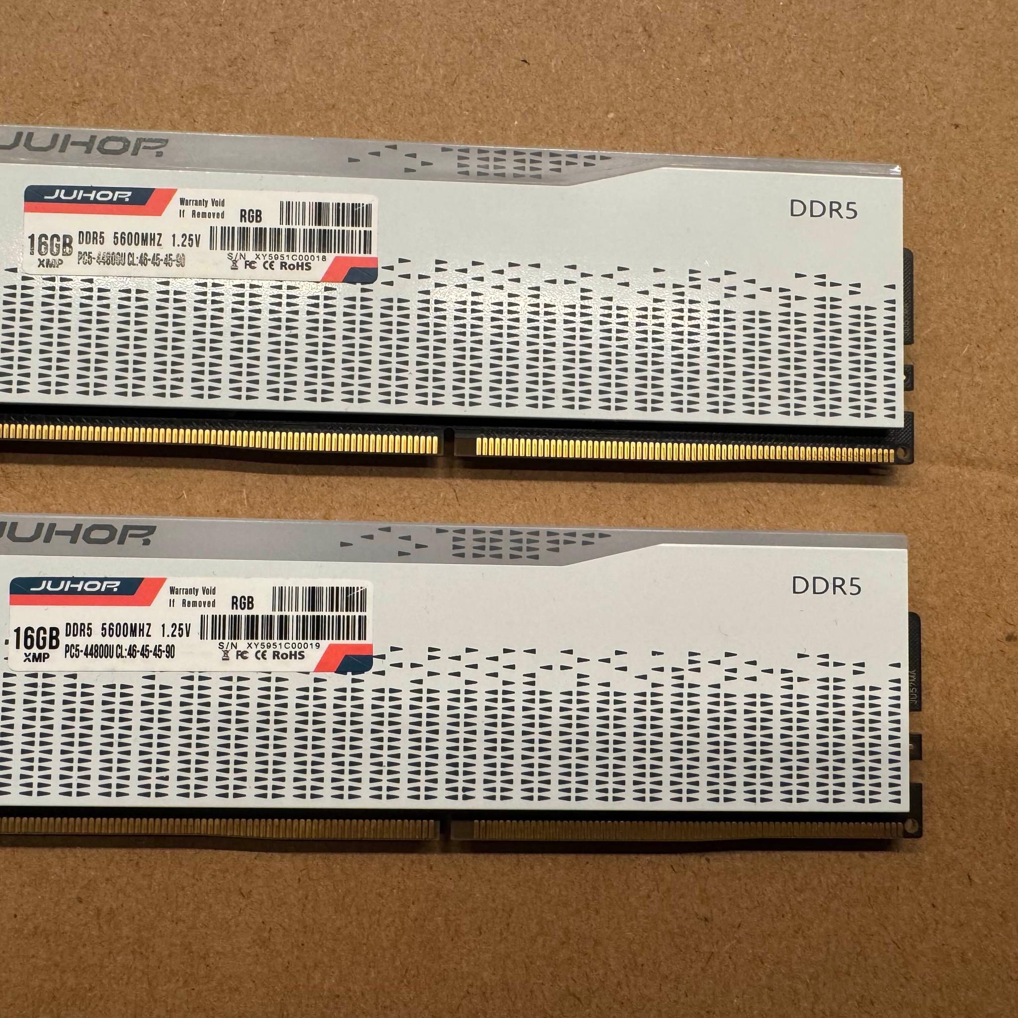 JUHOR - DDR5 32GB (2x16) 5600MHz RGB