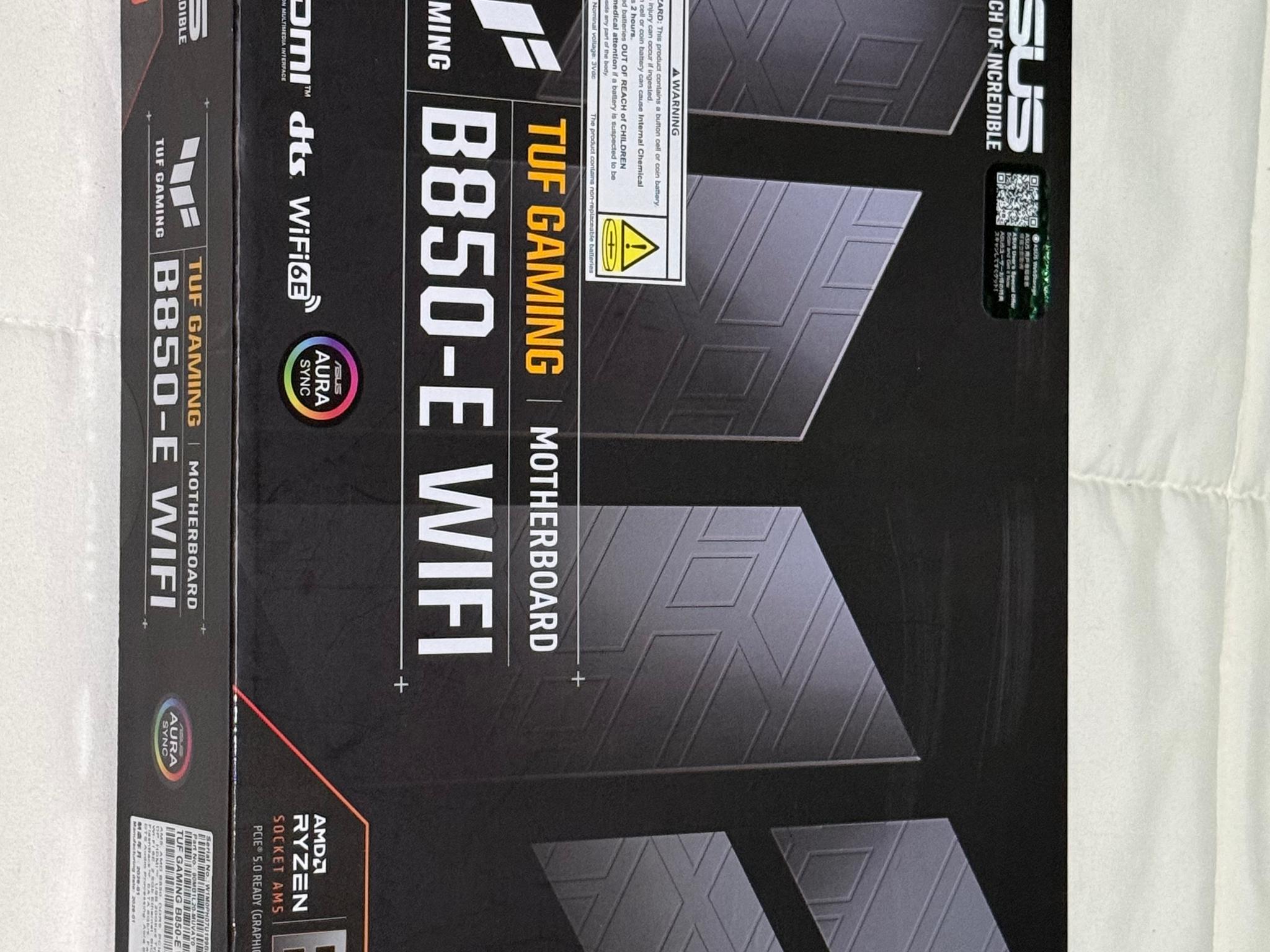 ASUS TUF Gaming B850-E WIFI AM5 DDR5 ATX Motherboard WiFi 6E PCIe 5.0