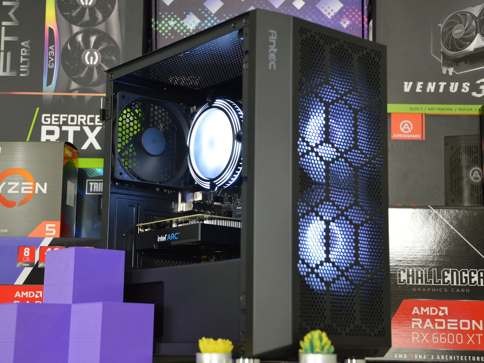 ⚡⚡ | ARC A380 6GB | RYZEN 5 3600 | 16GB DDR4 RAM | 1TB NVME SSD | Electric Arc |