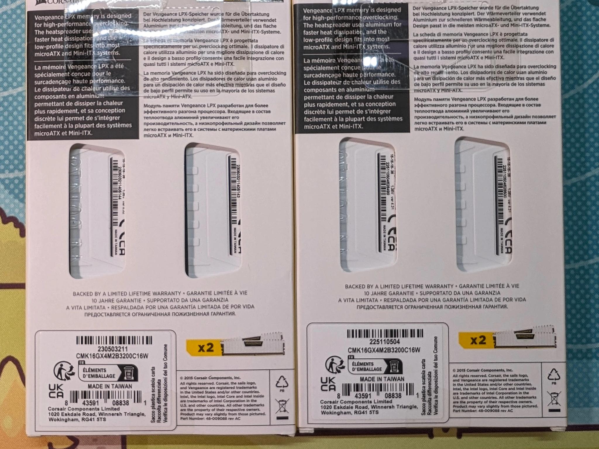Corsair Vengeance LPX 32GB (4 x 8GB) DIMM DDR4 3200 - Low Profile RAM Memory