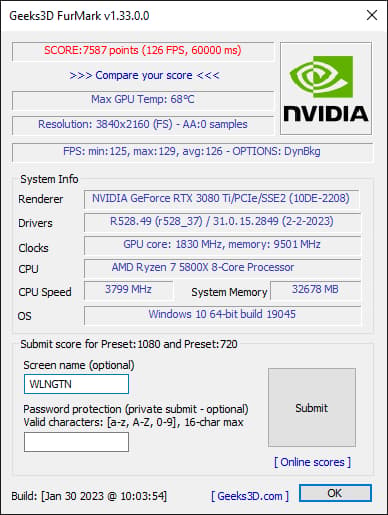 EVGA 3080 Ti FTW3 Ultra