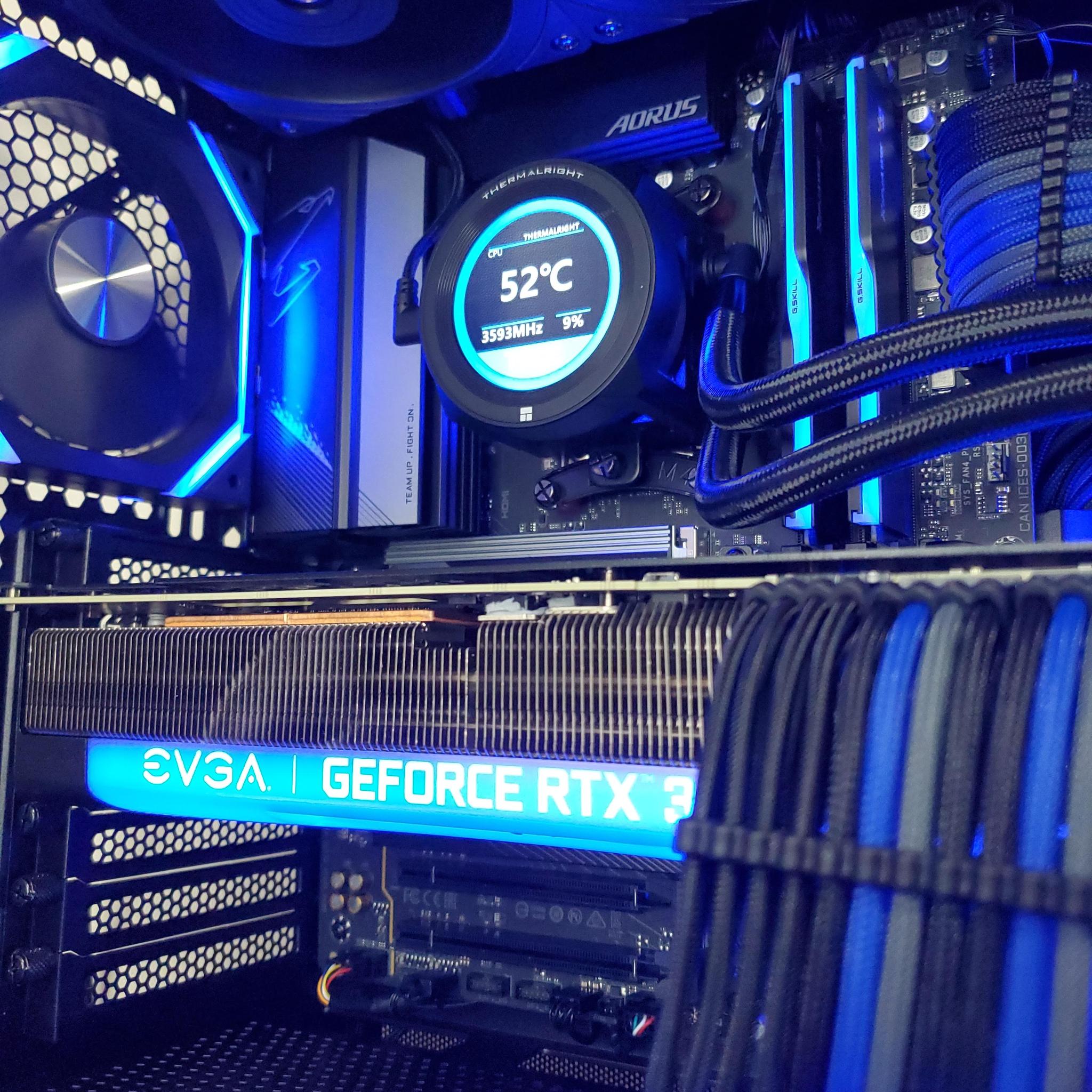 🔵 Sapphire Shadow: Ryzen 7 7700X | RTX 3080 Ti | 32GB DDR5 | 1TB NVMe | ATX Powerhouse 🚀