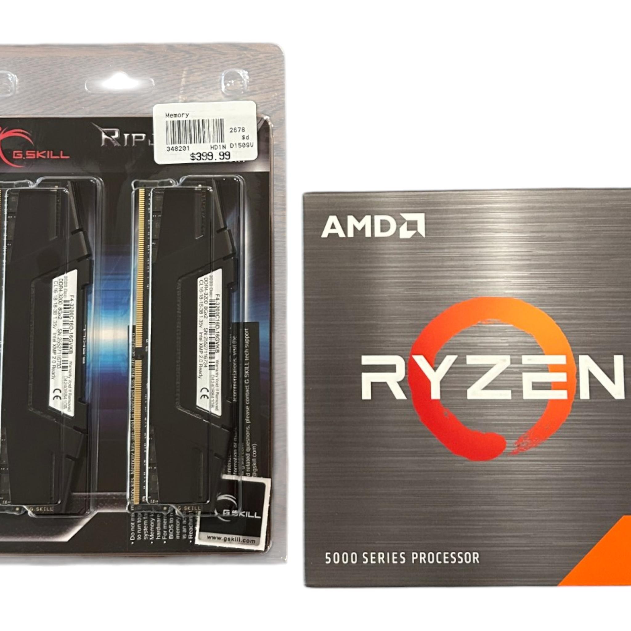 AMD Ryzen 5 5500 - 16GB GSKILL DDR4 (CPU + Memory Bundle)