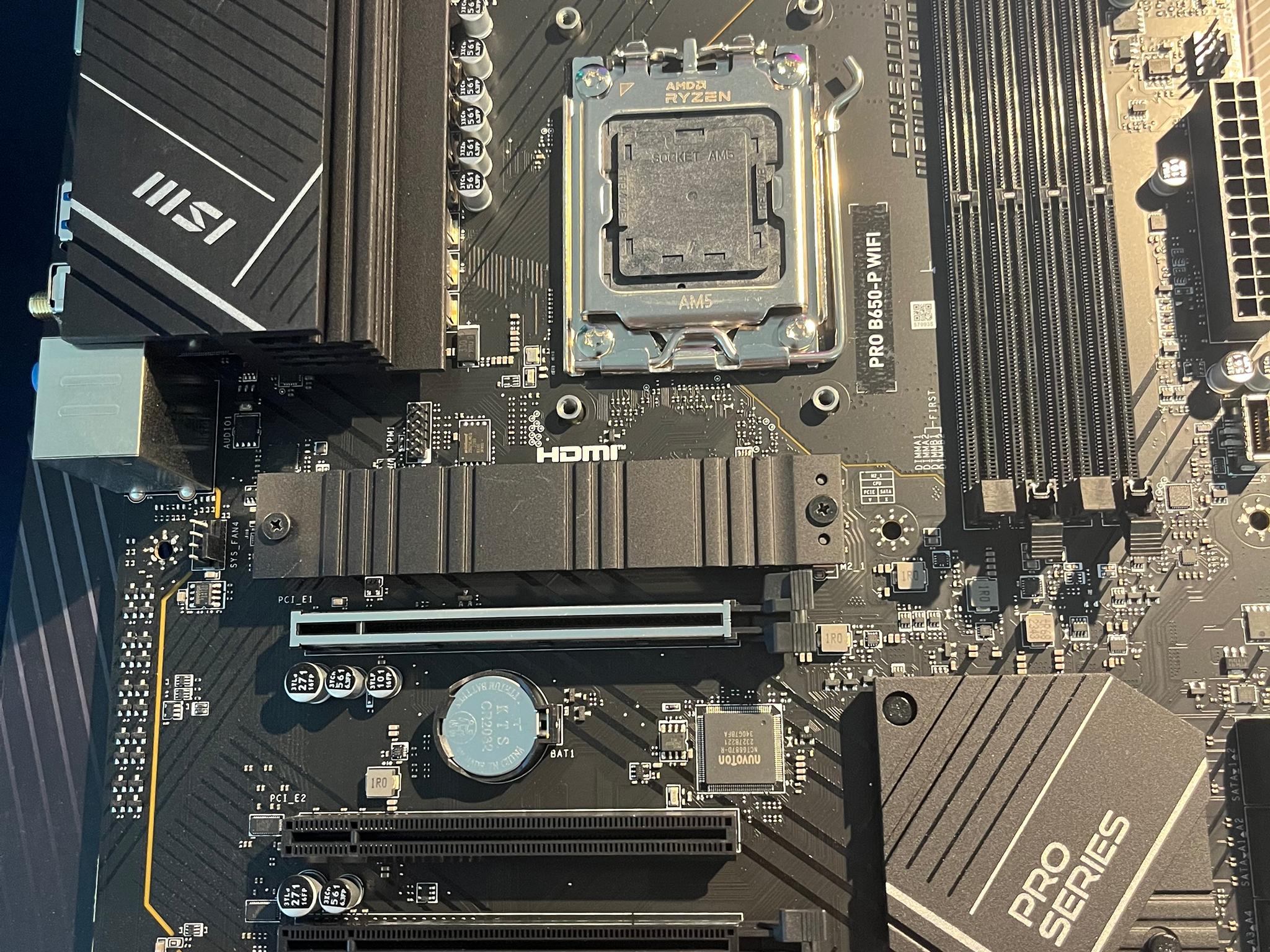 Msi pro b650-p motherboard