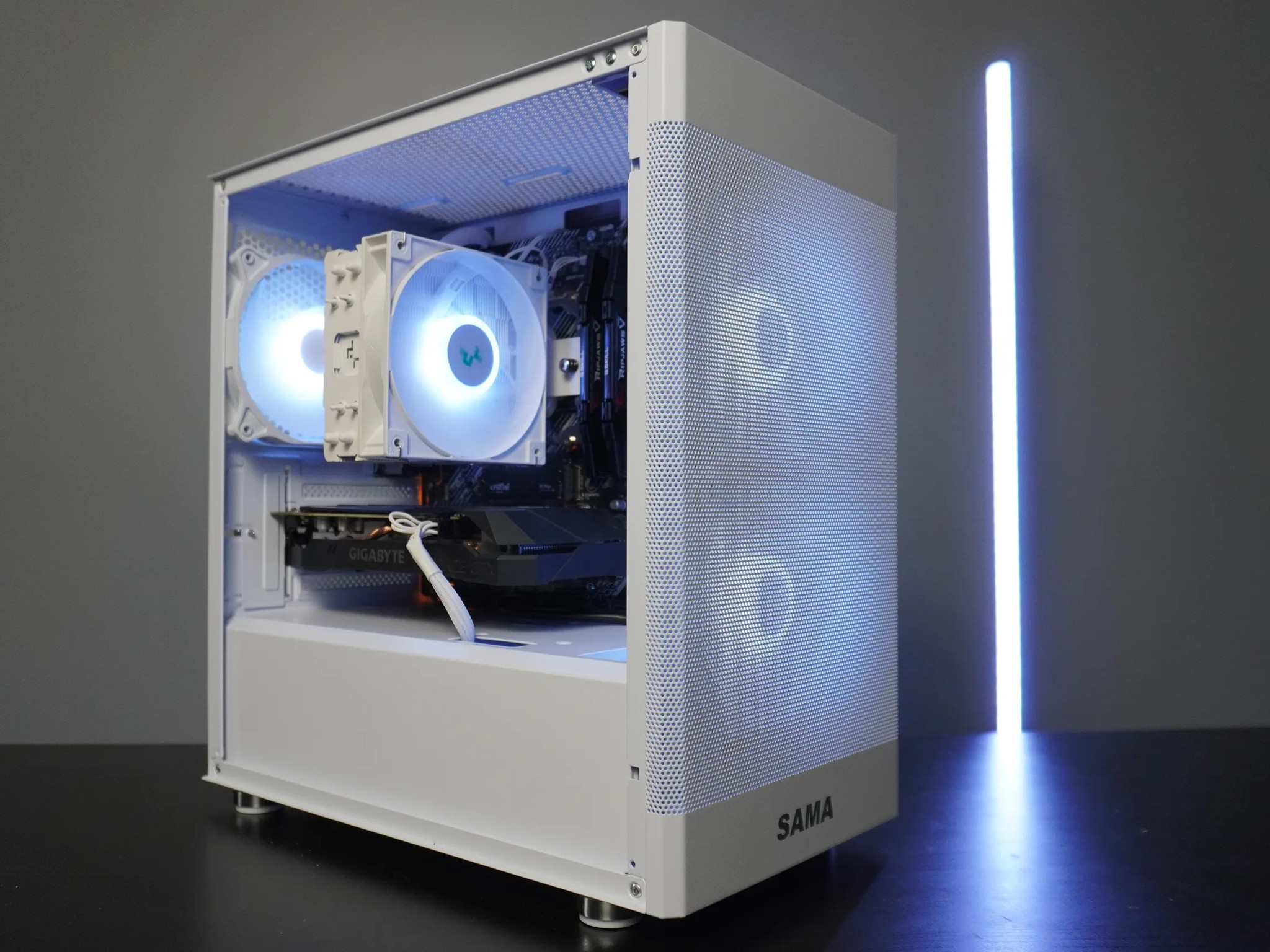 🤍CLEAN WHITE🤍 1080p Value PC 💚GTX 1660 6GB 🧡Ryzen 5 2600 6 Cores | 16GB RAM | 1TB NVME