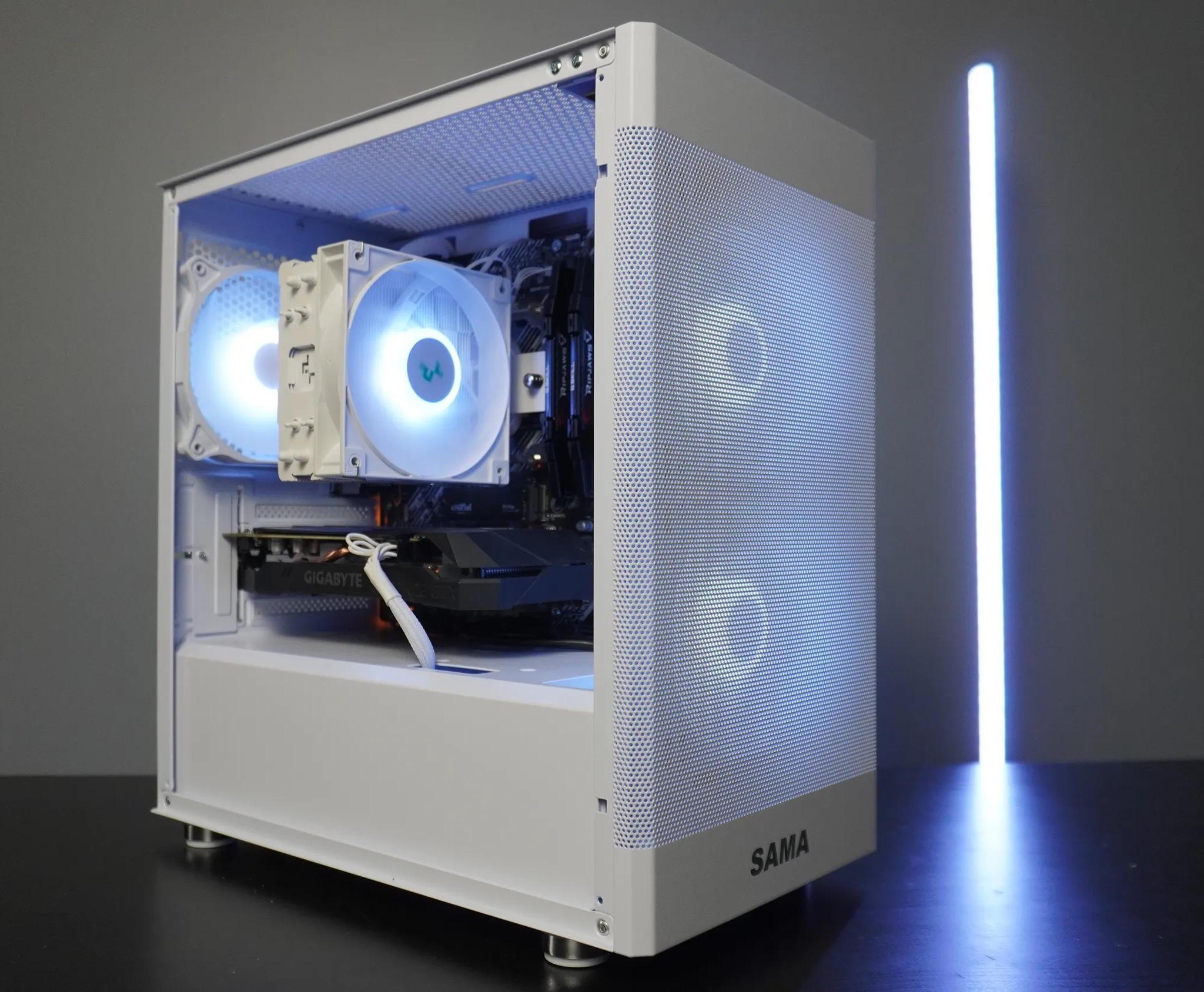🤍CLEAN WHITE🤍 1080p Value PC 💚GTX 1660 6GB 🧡Ryzen 5 2600 6 Cores | 16GB RAM | 1TB NVME