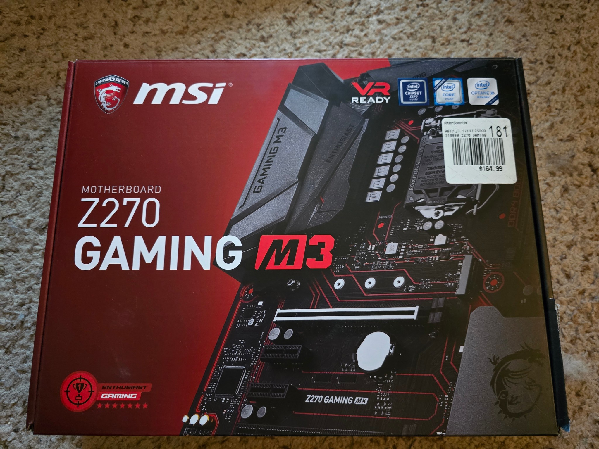 MSI z270 Gaming M3 Motherboard Bundle | Intel i7 7700k|  16GB Corsair Venegence LPX 3000 Mhz