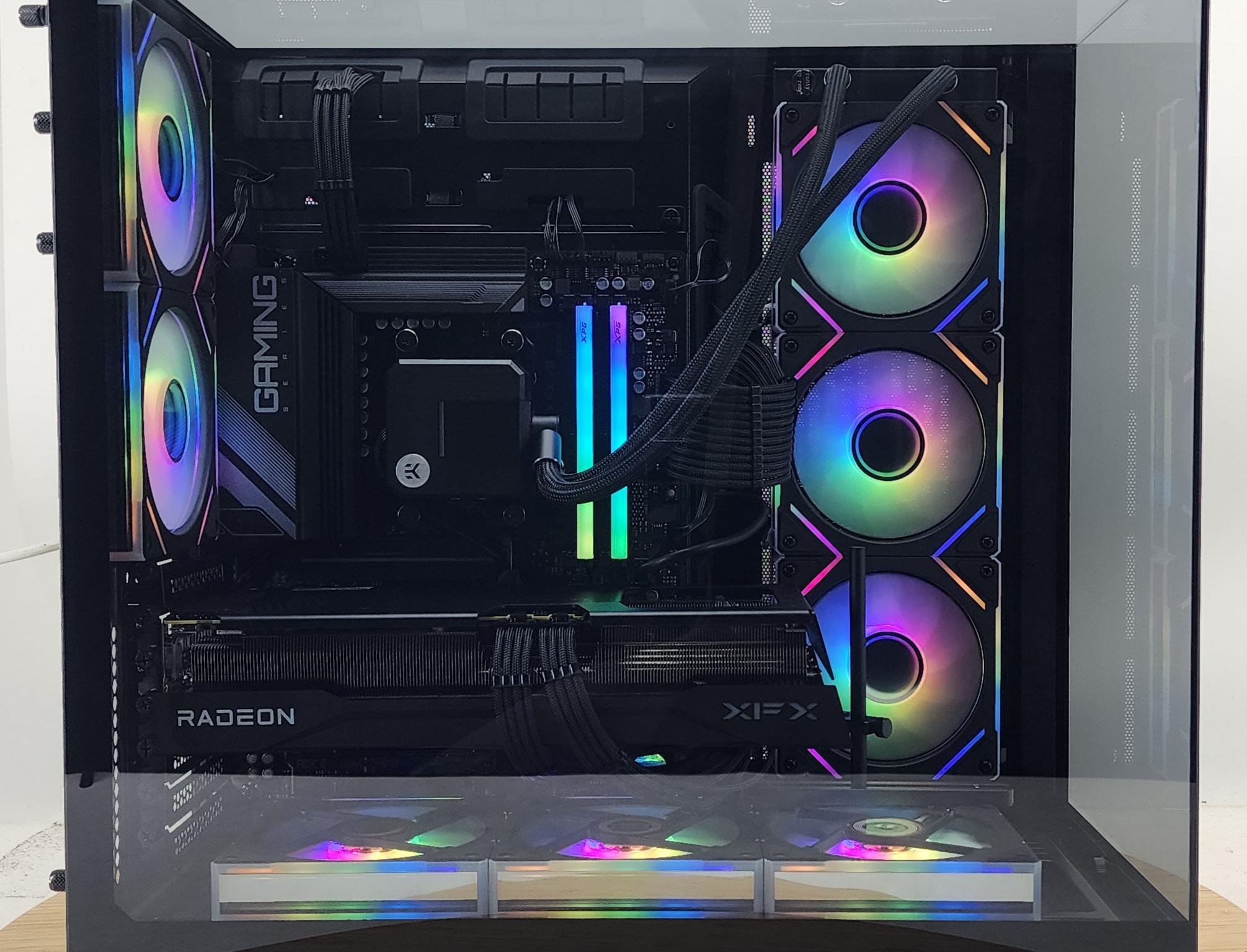 Gaming PC Ryzen 7 9700X 32GB RAM 2TB SSD RX 9070 XT 16GB Windows 11 Computer