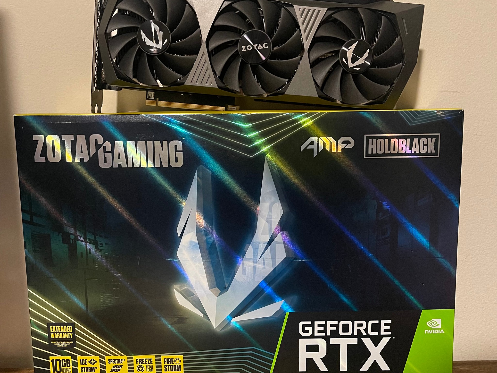 Zotac AMP Holoblack 3080 10GB
