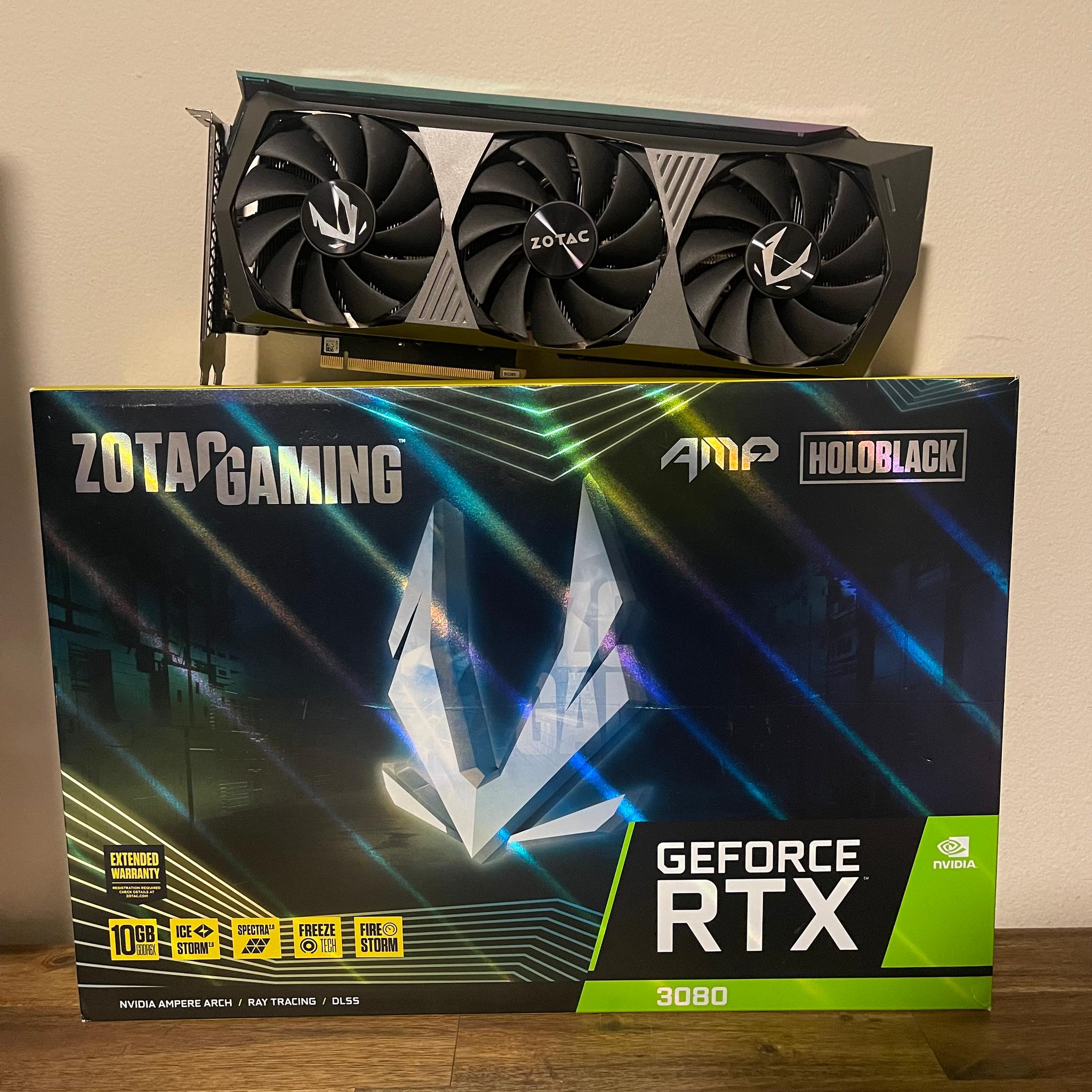 Zotac AMP Holoblack 3080 10GB