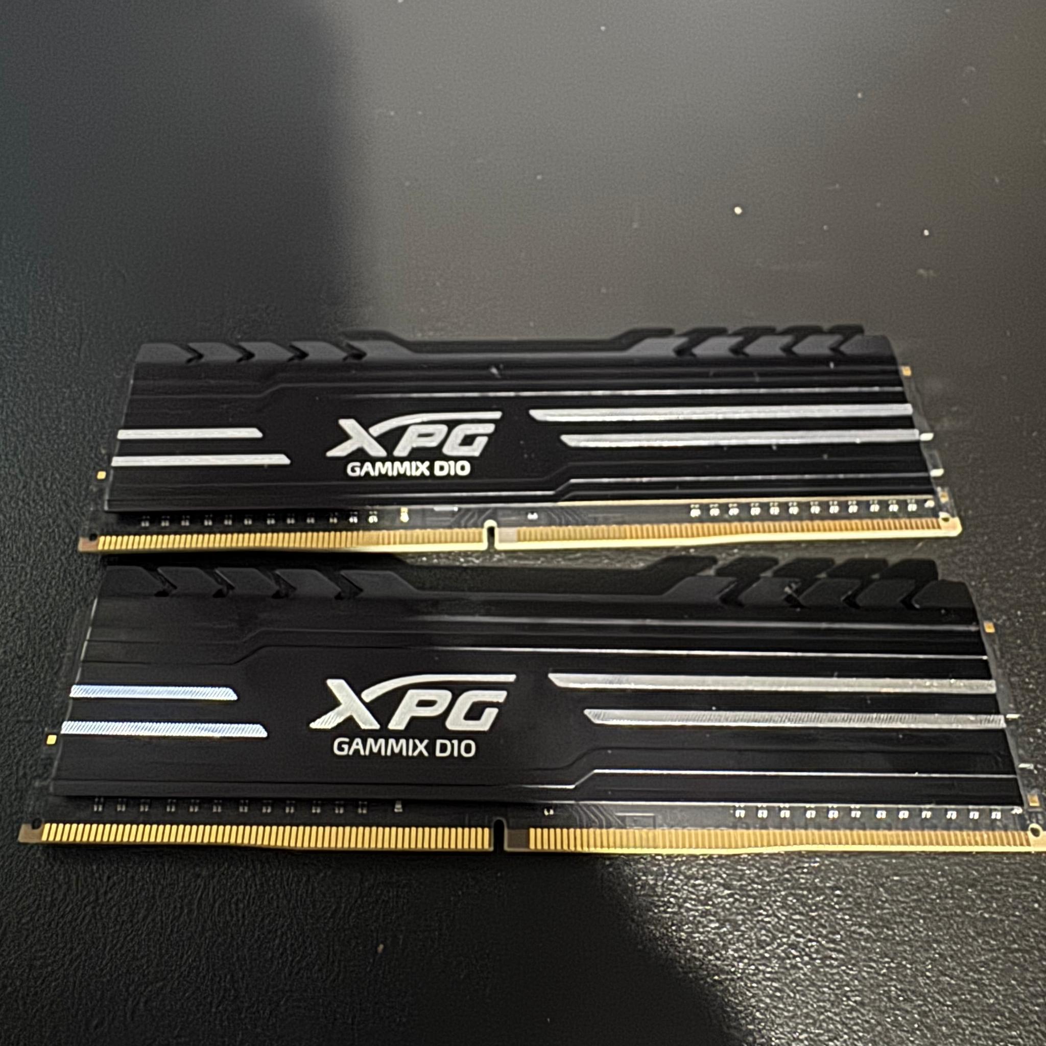 XPG DDR4 GAMMIX D10 16GB× 2 2666MHz XPG Gammix D10 16GB (2x8GB) DDR4 3000MHz RAM Kit – Tested