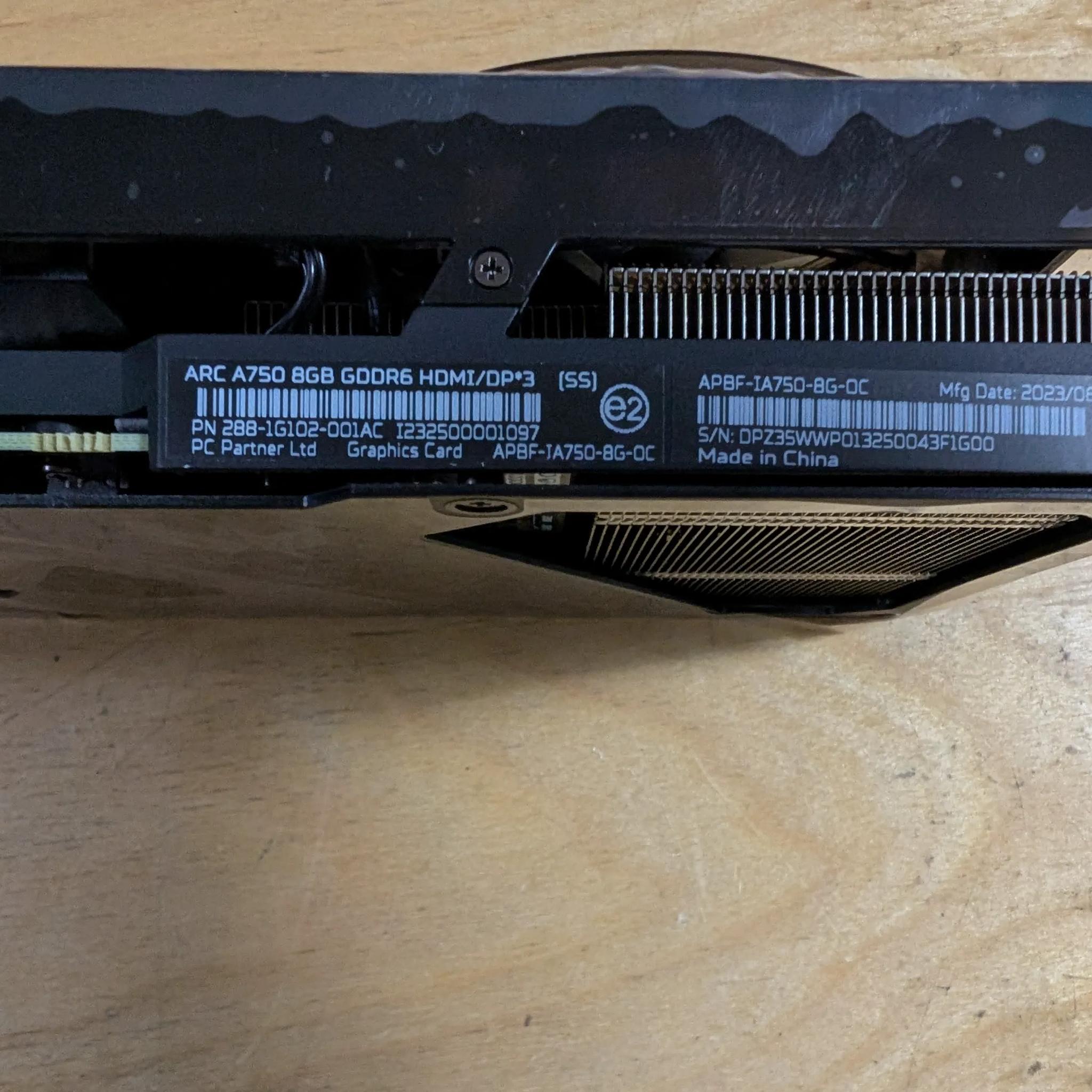 Acer Intel ARC A750 Predator 8gb OC