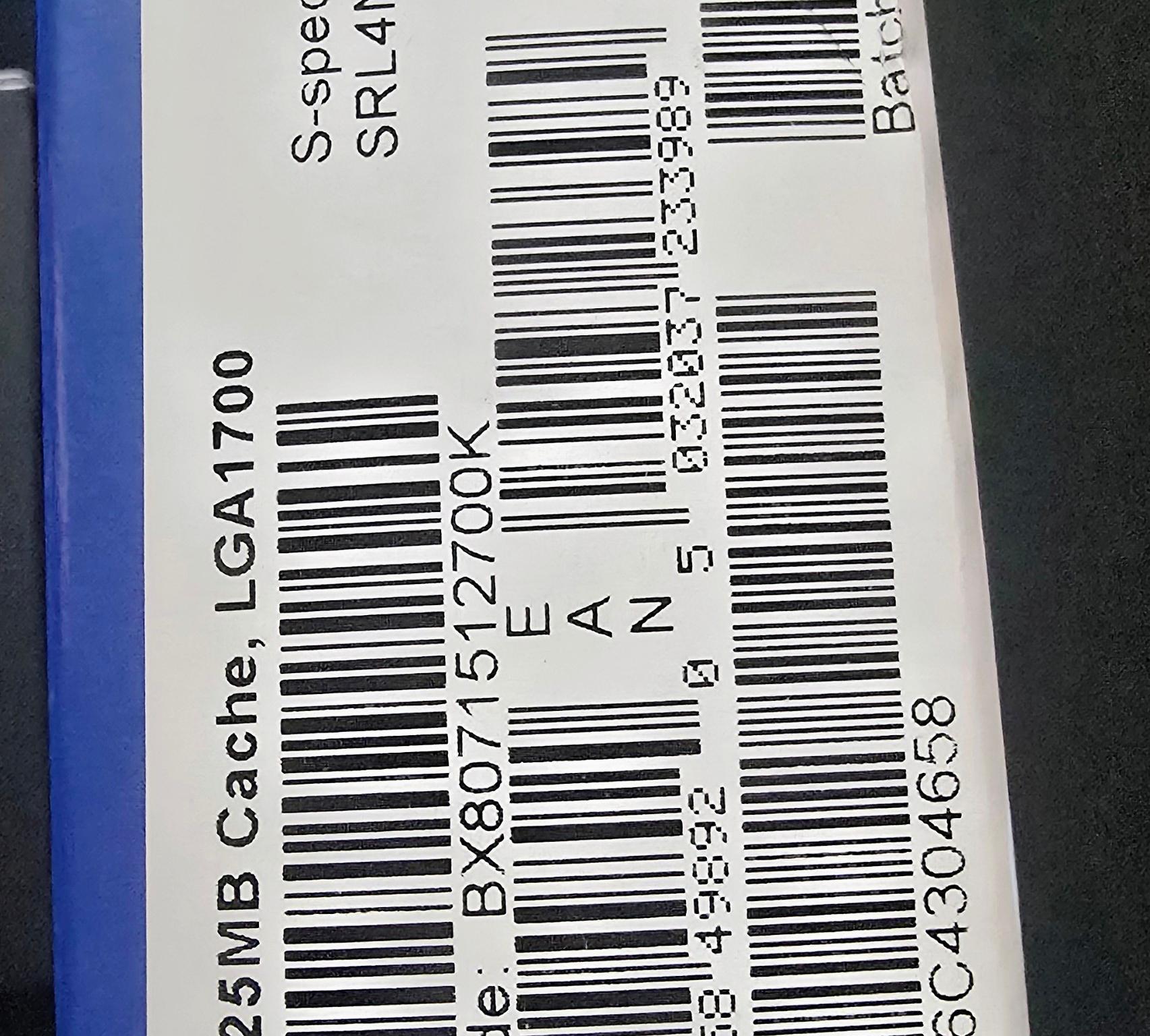 Intel Core i7 12700K Desktop Processor BX8071512700K