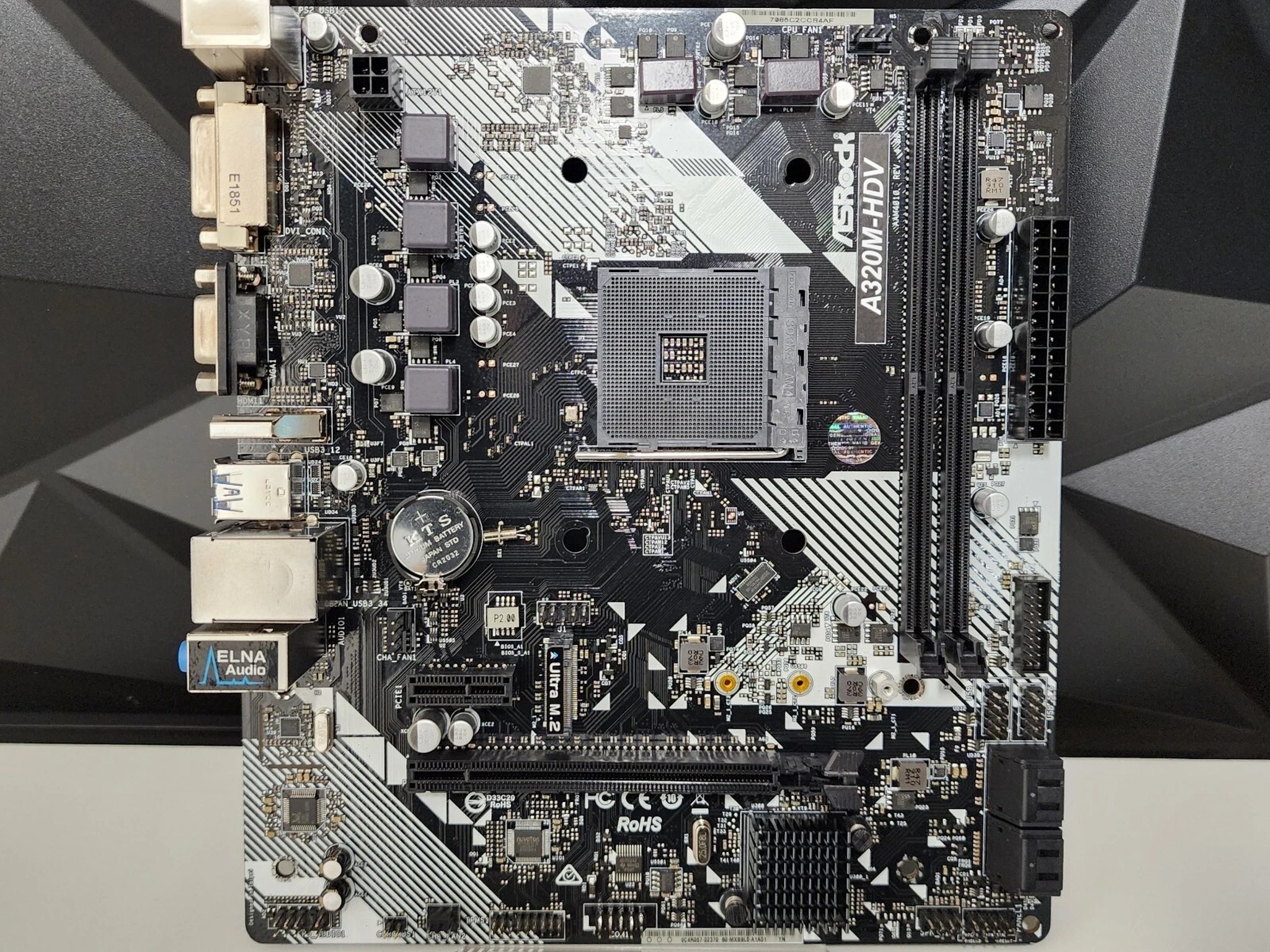ASROCK A320M-HDV DDR4 AM4 MATX MOTHERBOARD