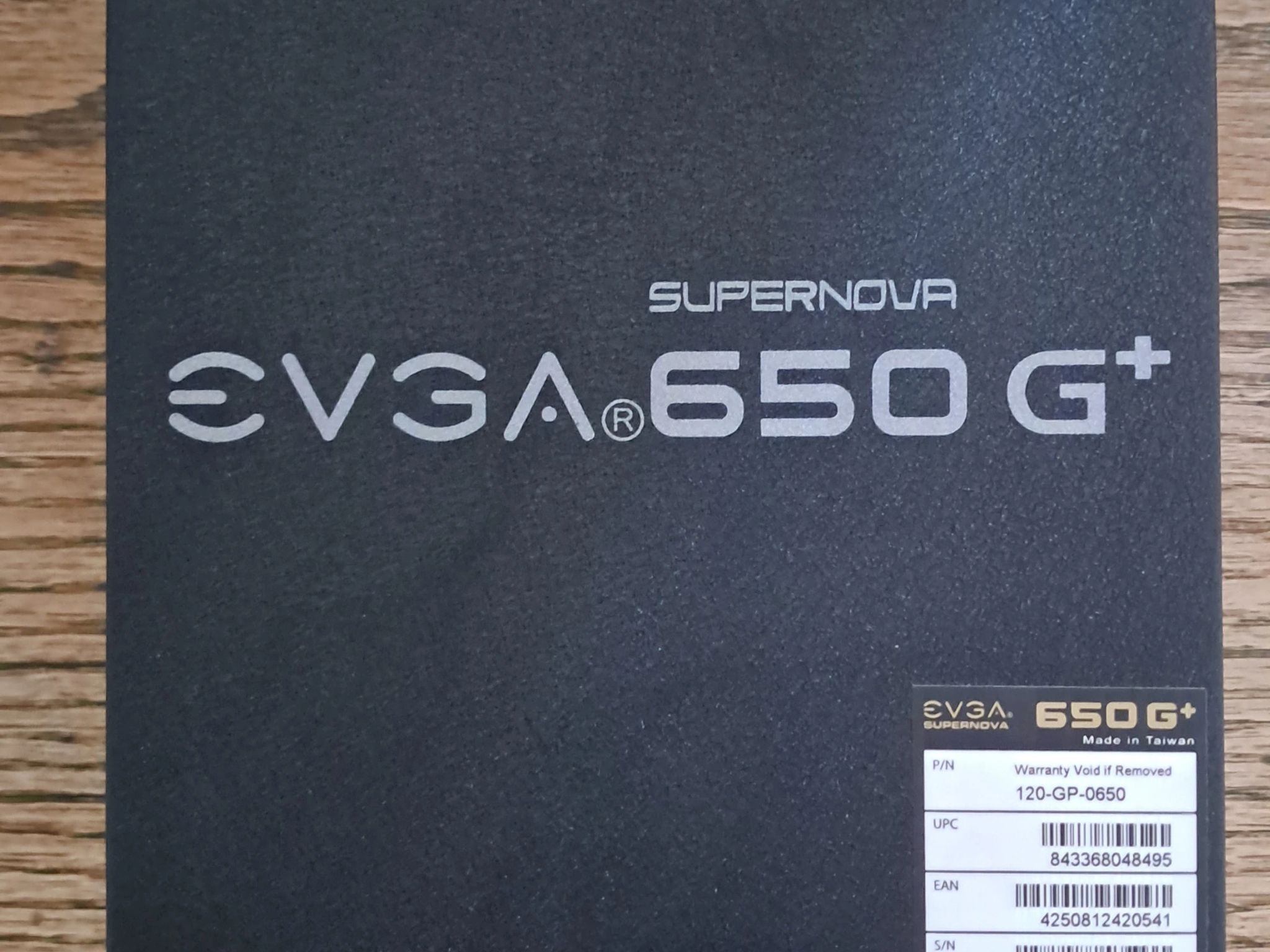 EVGA 650 G+ Supernova, 80+ Gold PSU