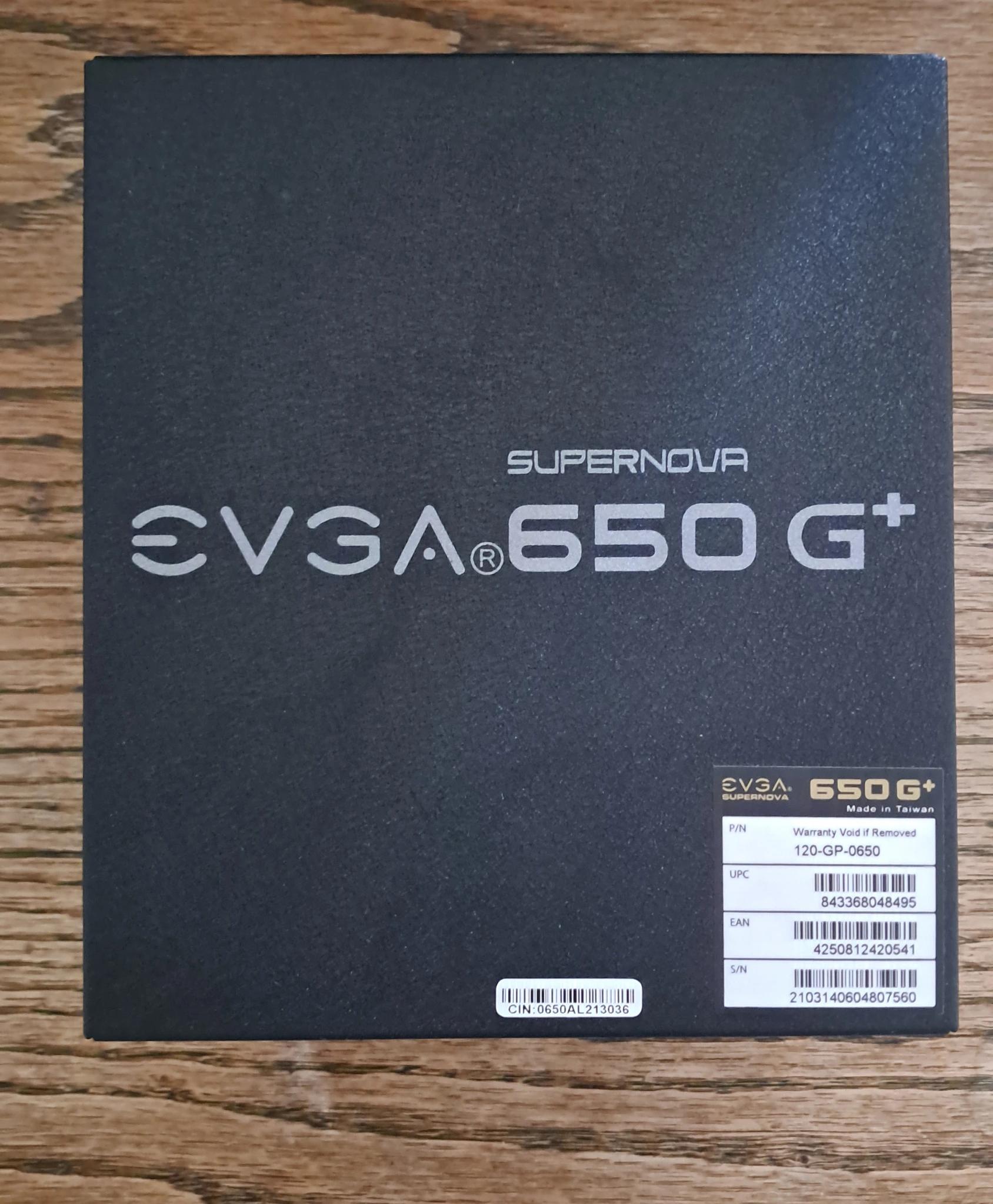 EVGA 650 G+ Supernova, 80+ Gold PSU