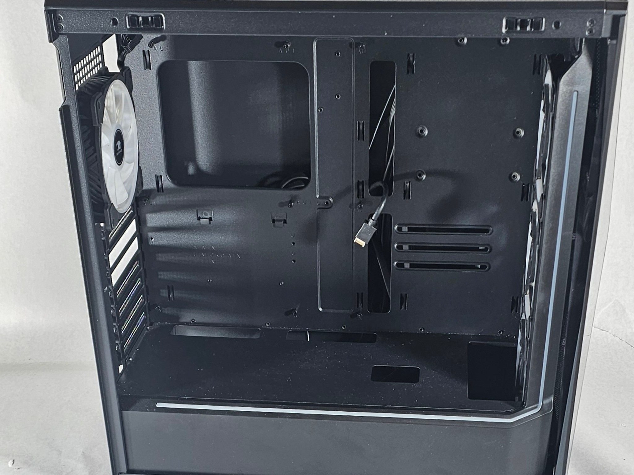 Black iBUYPOWER Slate 5 MR PC Case with Tempered Glass w/ 4 Fans