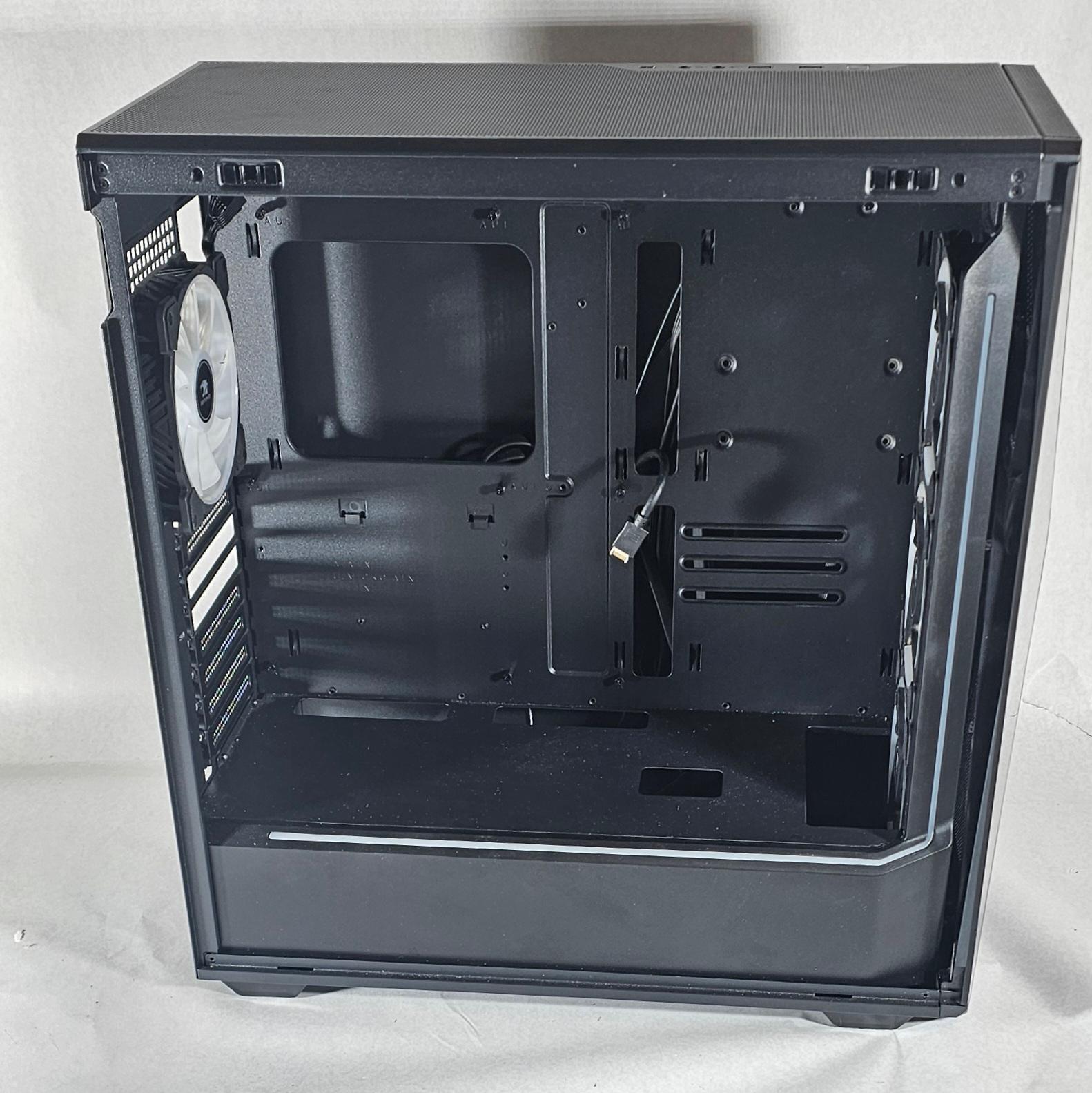 Black iBUYPOWER Slate 5 MR PC Case with Tempered Glass w/ 4 Fans