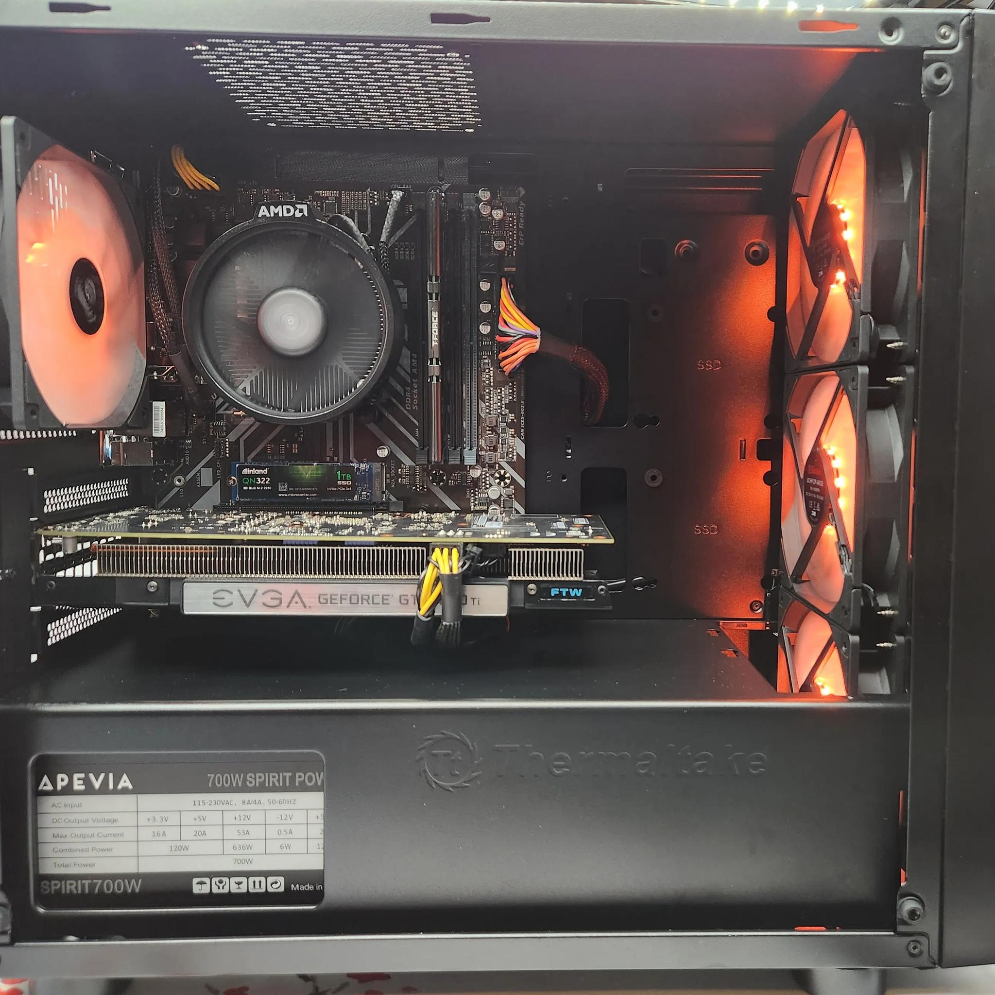 Balling on a Budget gaming PC. Ryzen 5 3600/ 16GB DDR4/ 1TB SSD/ GTX 1050 TI 
