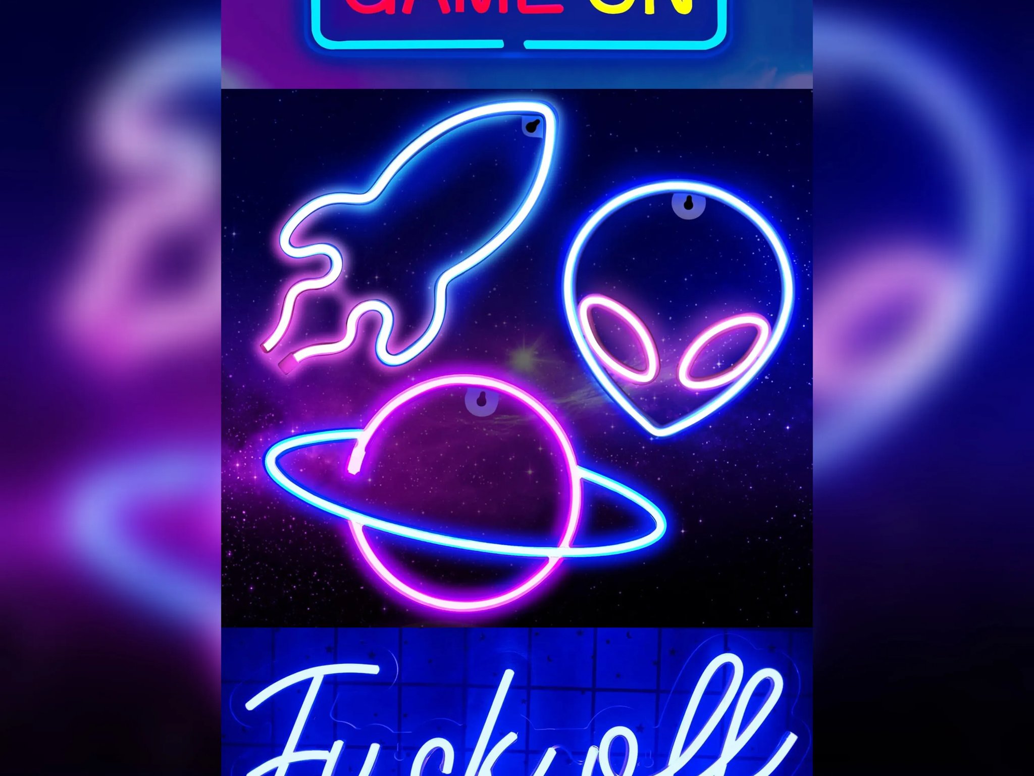 🩷5-PACK🩷LED Gaming Neon Signs