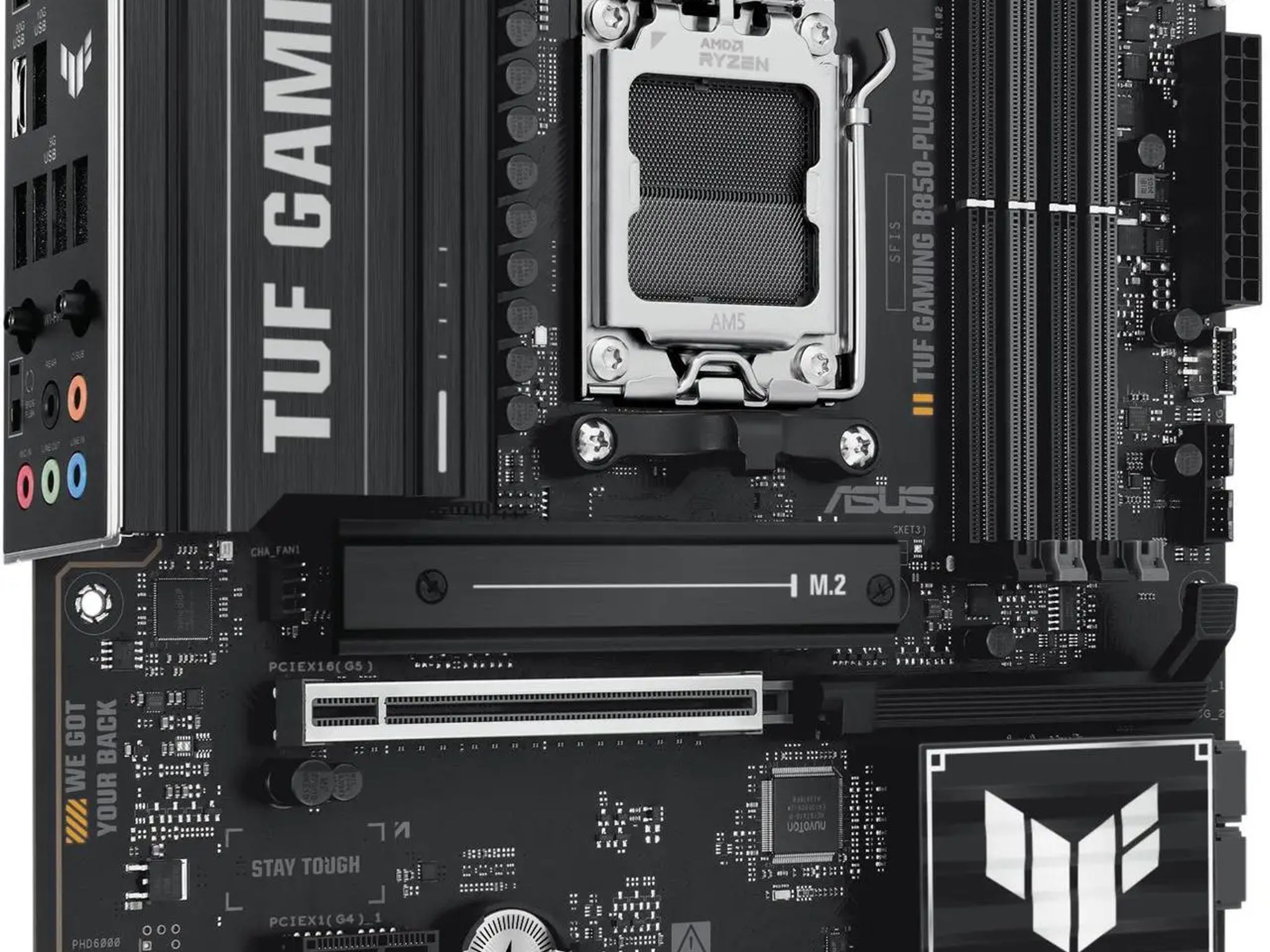 ASUS TUF GAMING B850-PLUS WIFI AMD AM5 ATX DDR5 Desktop Motherboard