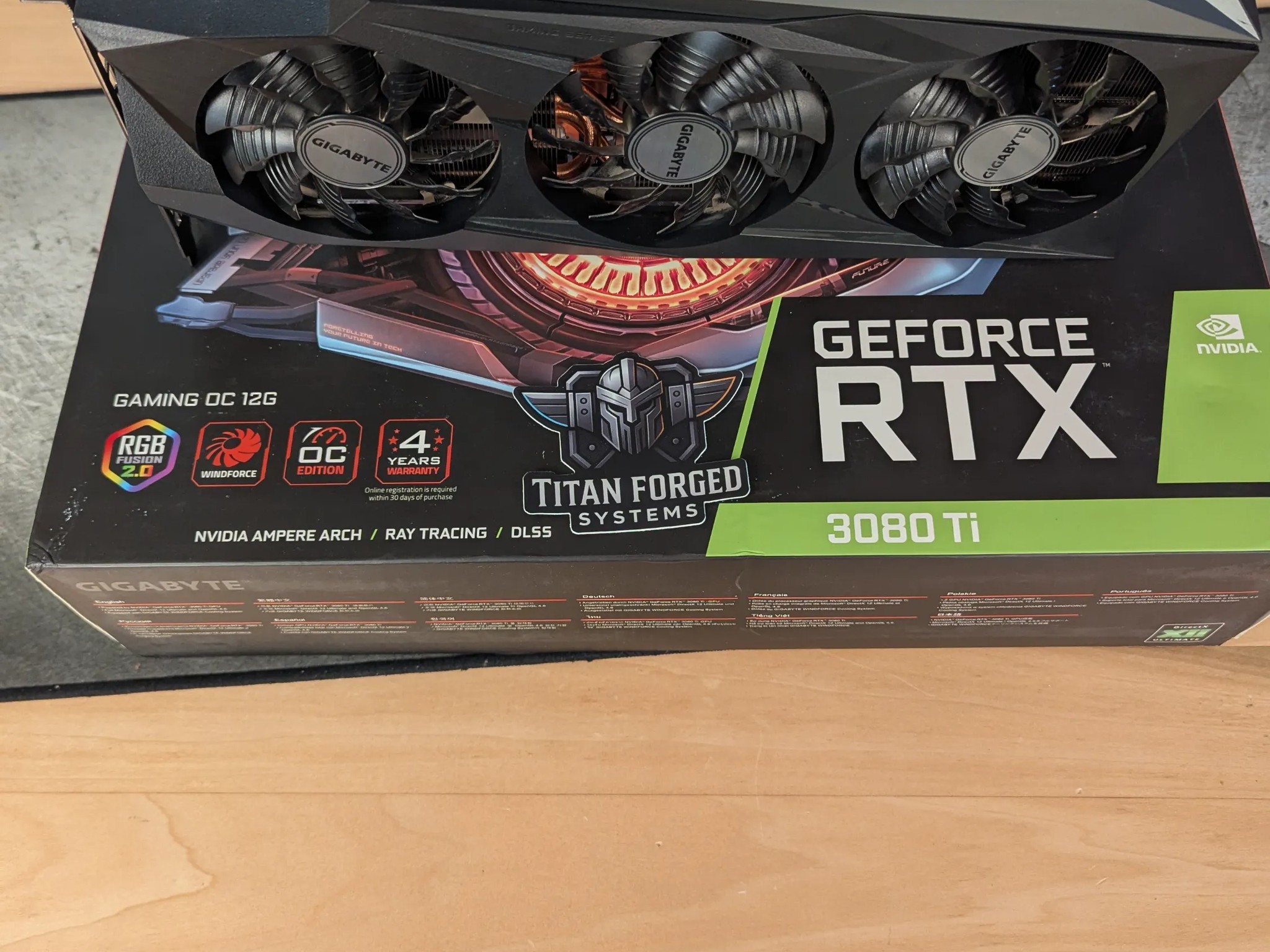 🌀 Gigabyte 3080 Ti Gaming OC – 12GB GDDR6X | Triple-Fan WINDFORCE | 4K Powerhouse