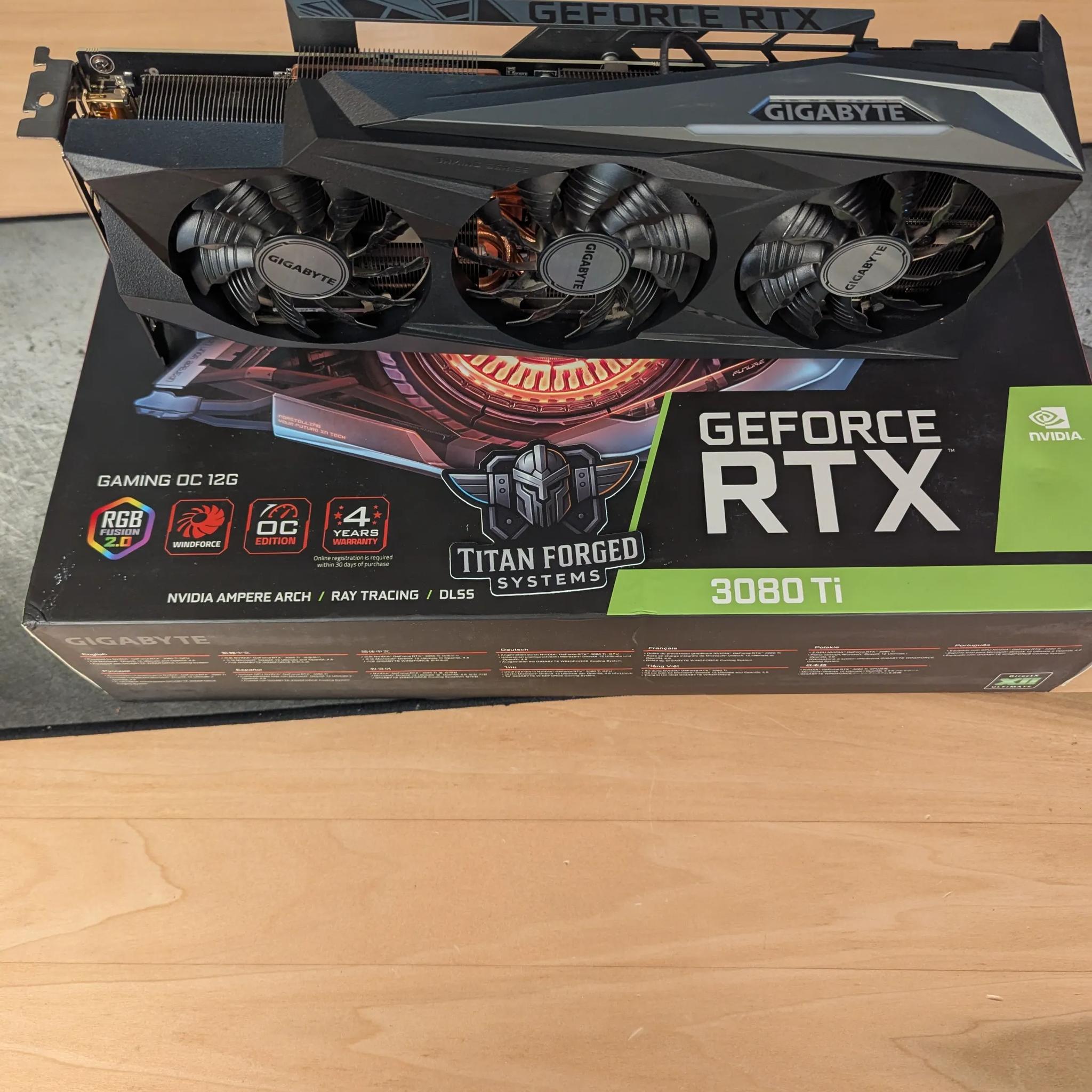 🌀 Gigabyte 3080 Ti Gaming OC – 12GB GDDR6X | Triple-Fan WINDFORCE | 4K Powerhouse