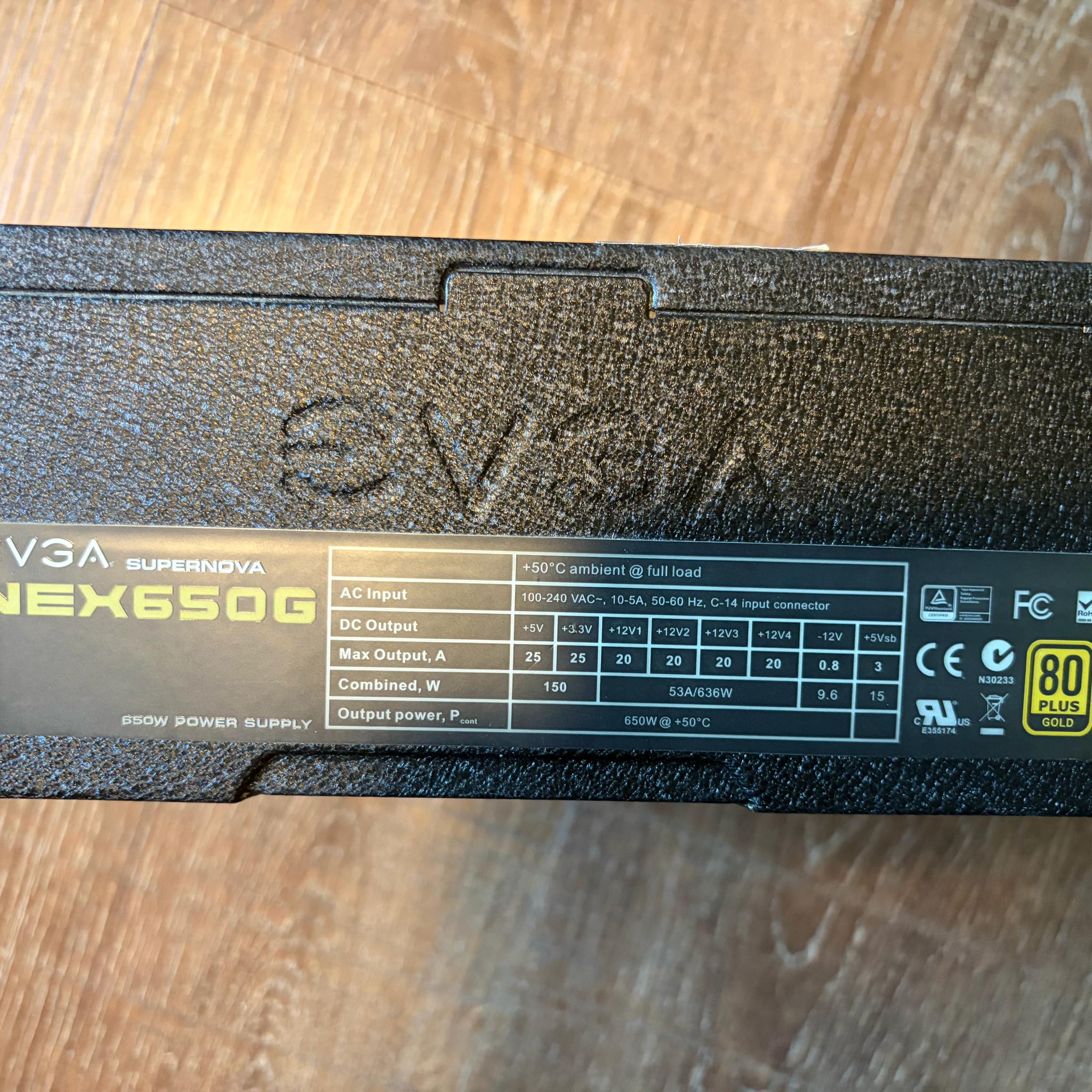 EVGA SuperNOVA NEX650G 650W Fully Modular 80+ Gold PSU