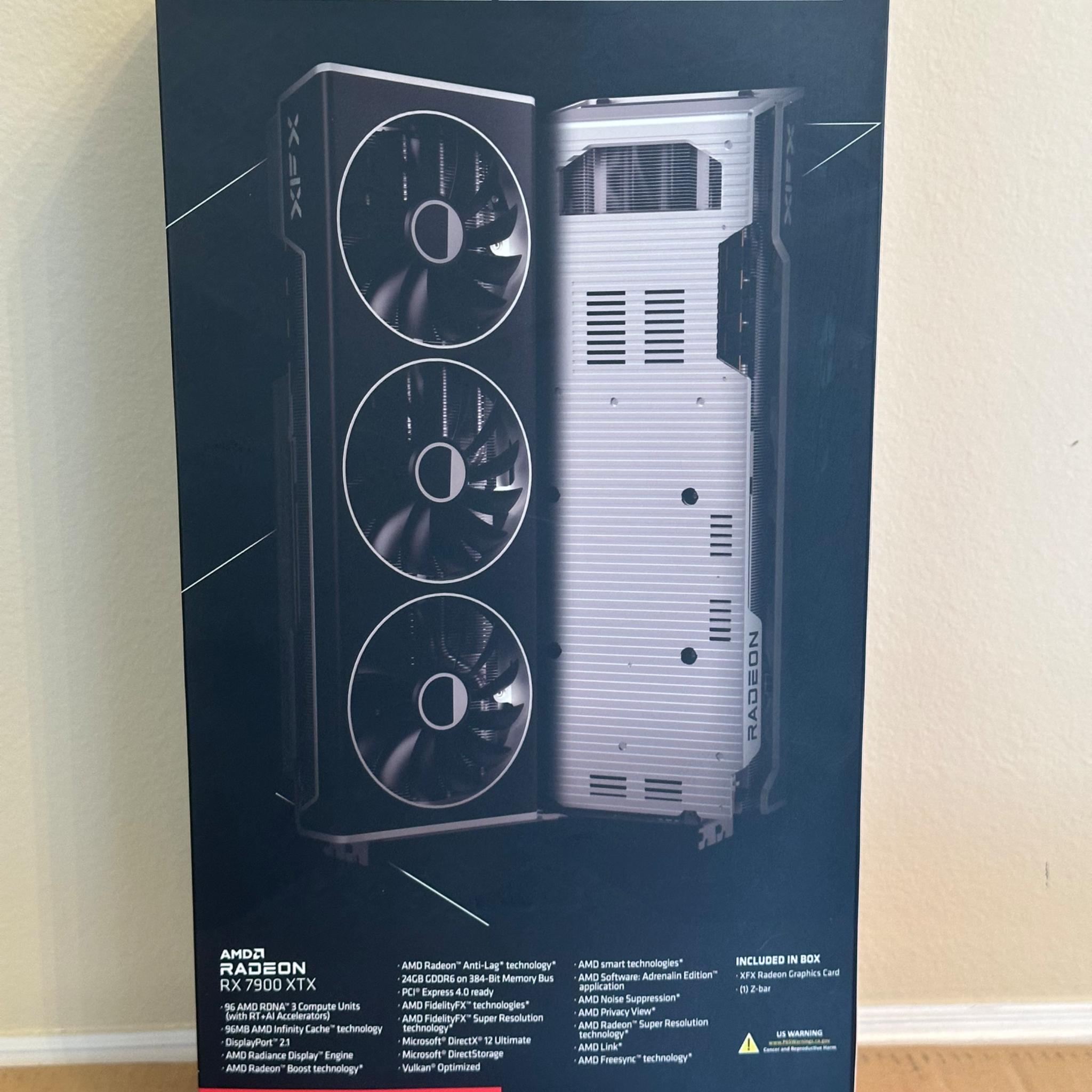 XFX AMD RX 7900 XTX 24 GB Speedster MERC 310 Black Edition with original box