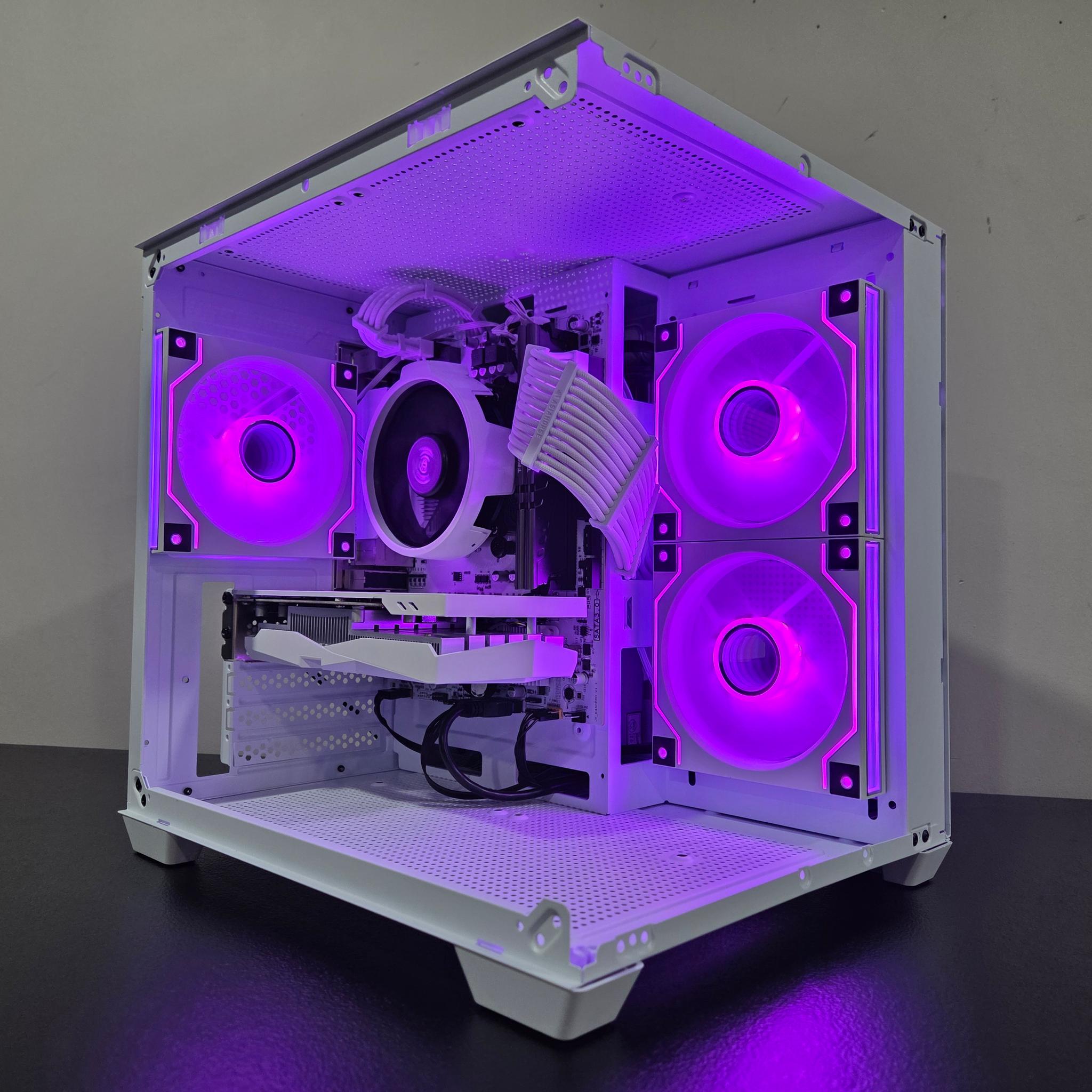 "THE ICE CUBE" Beautiful White Gaming PC | RTX 3050 | RYZEN 5 3600 | 16GB DDR4 RAM |