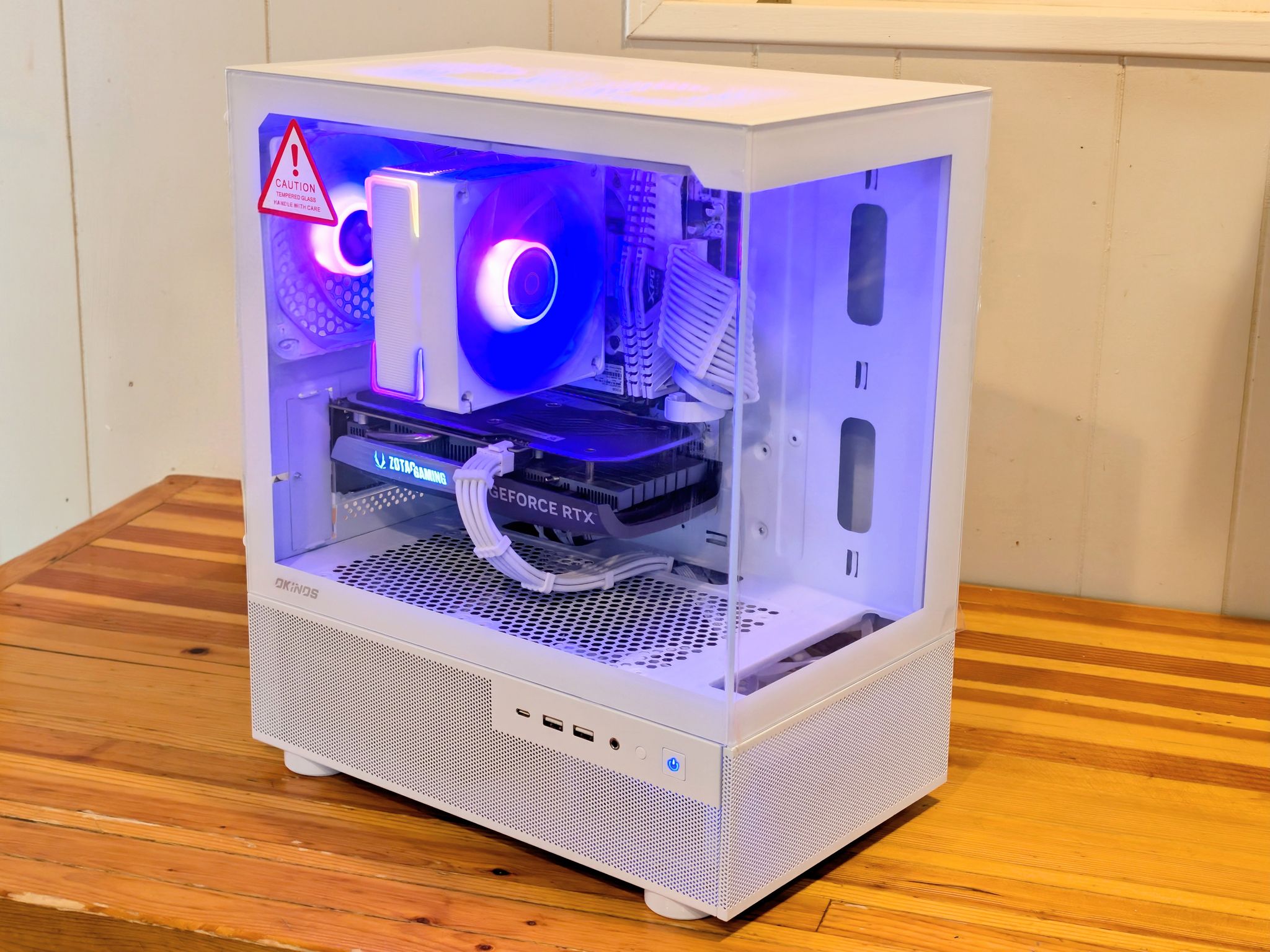 🤍 Ryzen 7 3700X + RTX 4060 | Budget 1440p Gaming PC | Compact White RGB Build