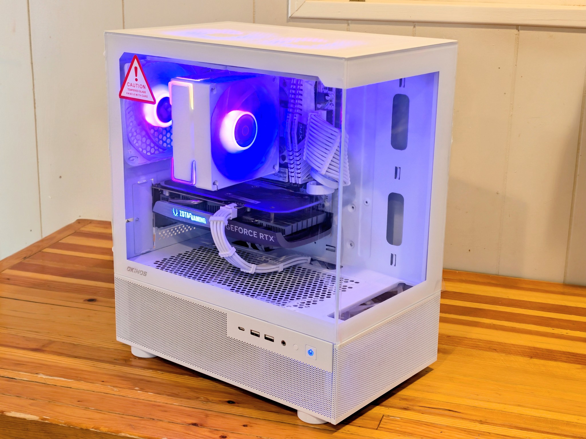 🤍 Ryzen 7 3700X + RTX 4060 | Budget 1440p Gaming PC | Compact White RGB Build