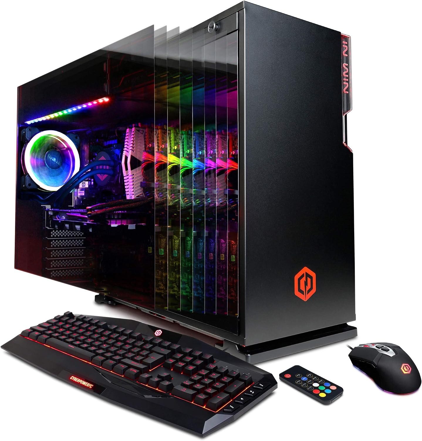 CyberpowerPC Gamer Supreme Liquid Cool Gaming PC, AMD Ryzen 7 3700X 3.6GHz, NVIDIA GeForce RTX 2070