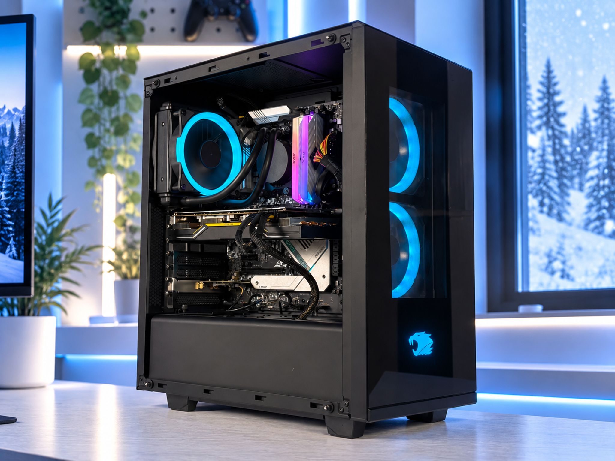 🌊 SEASIDE Gaming PC | RX 5700 XT | Risen 7 3700x | 16GB RAM | 256 SATA + 1TB HDD | FREE SHIP