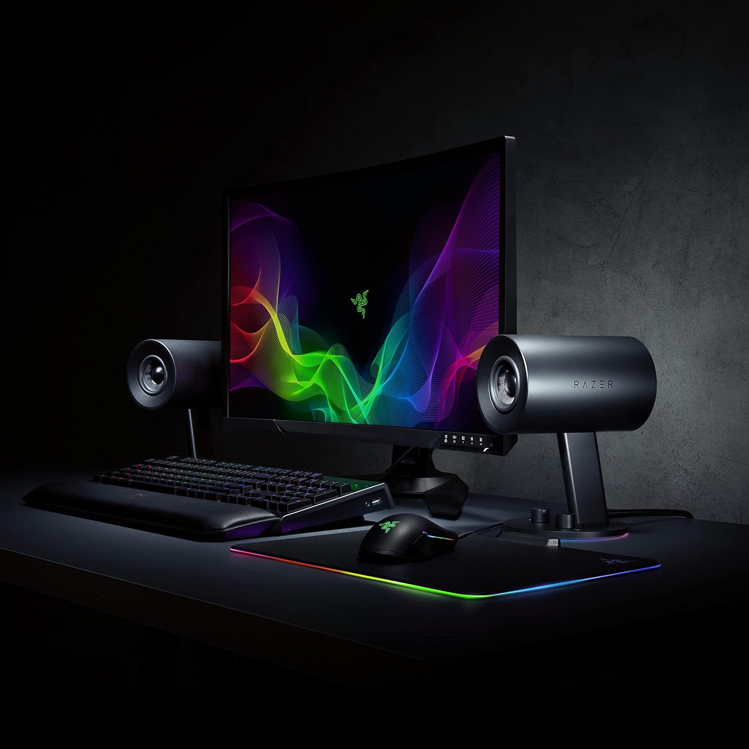 Razer - Nommo V2 X Full-Range 2.0 PC Gaming Speakers (2 Piece) - Black