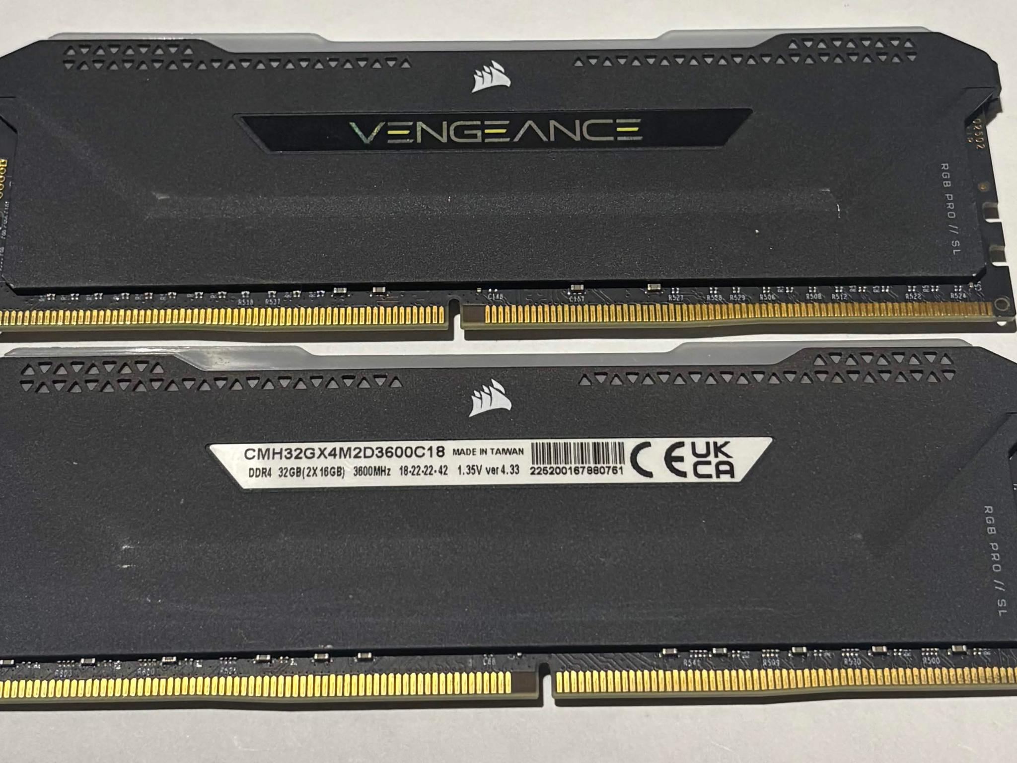 Corsair Vengeance RGB Pro SL 32GB DDR4 3600MHz RAM Kit