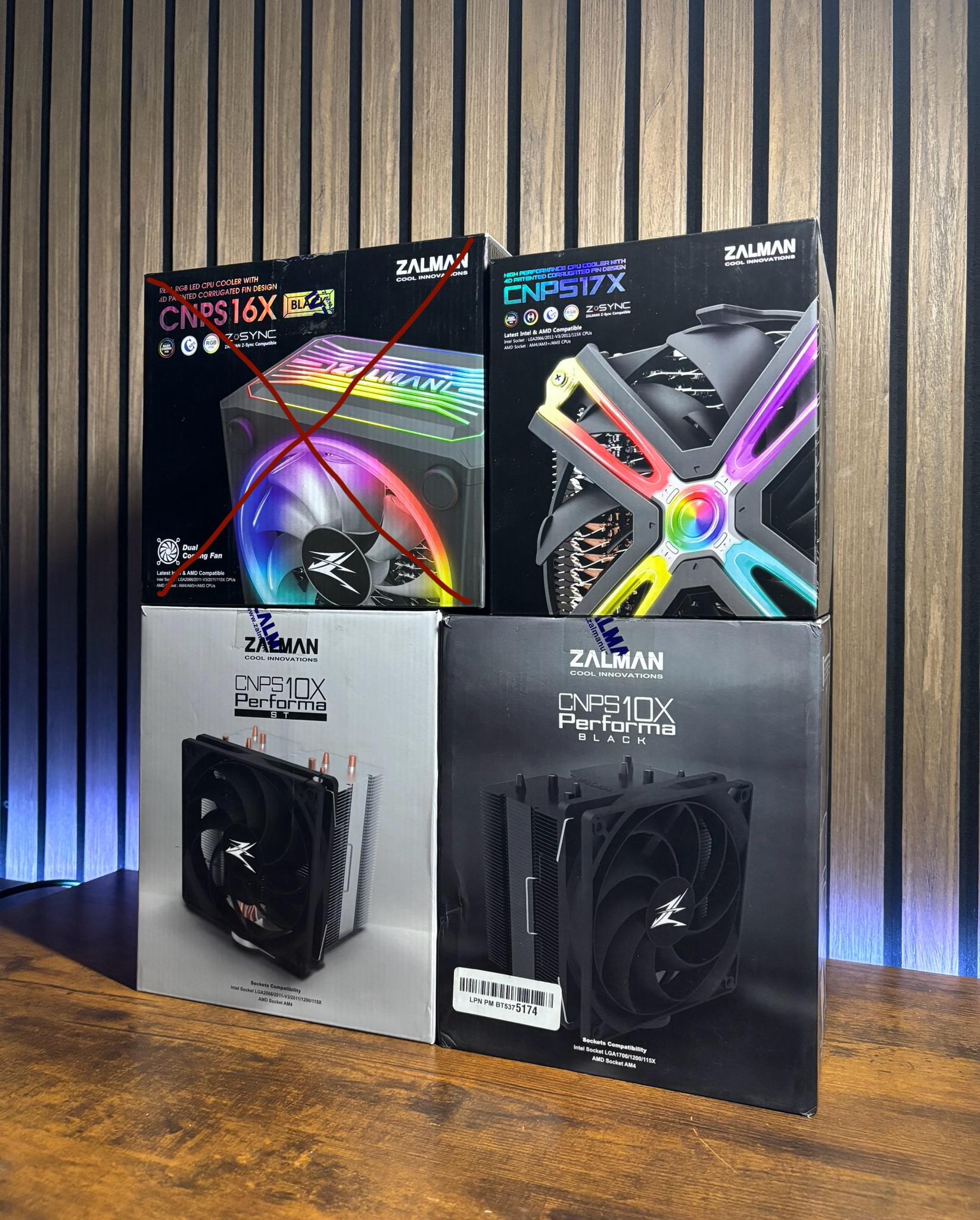 GIM 120MM RGB FANS, Zalman CNPS 17x Zalman CNPS 10x black, Zalman CNPS 10x Silver CPU coolers
